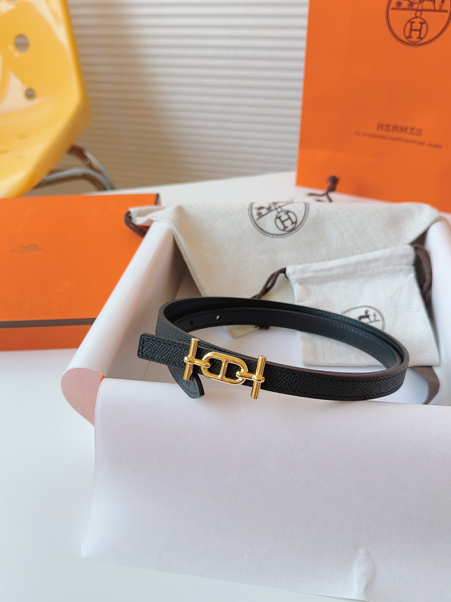 Hermès Female Basic Belt Cow Leather S-m