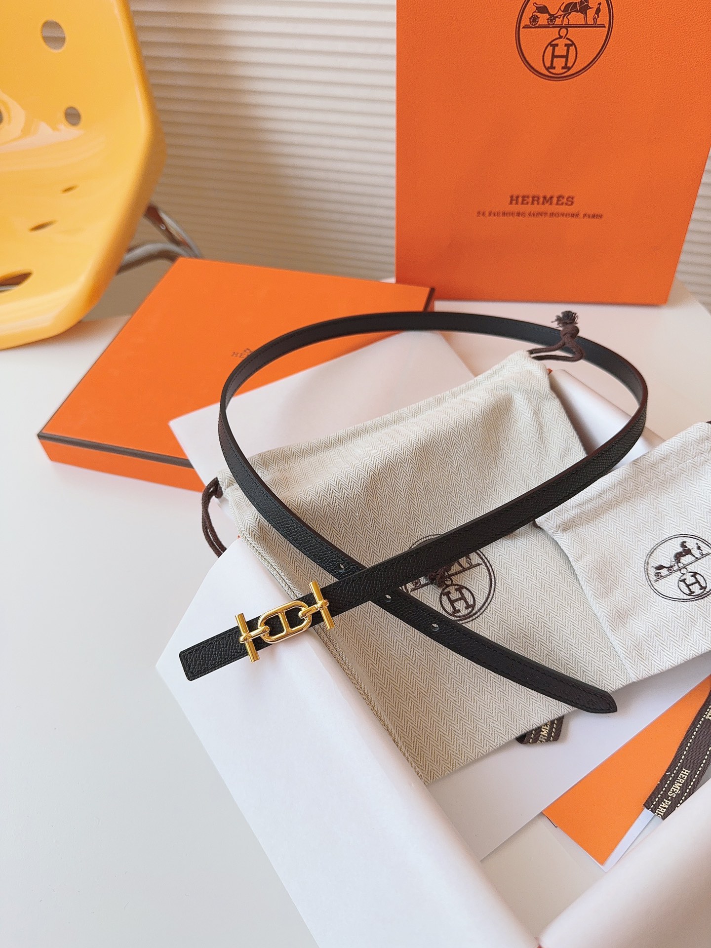 Hermès Female Basic Belt Cow Leather S-m