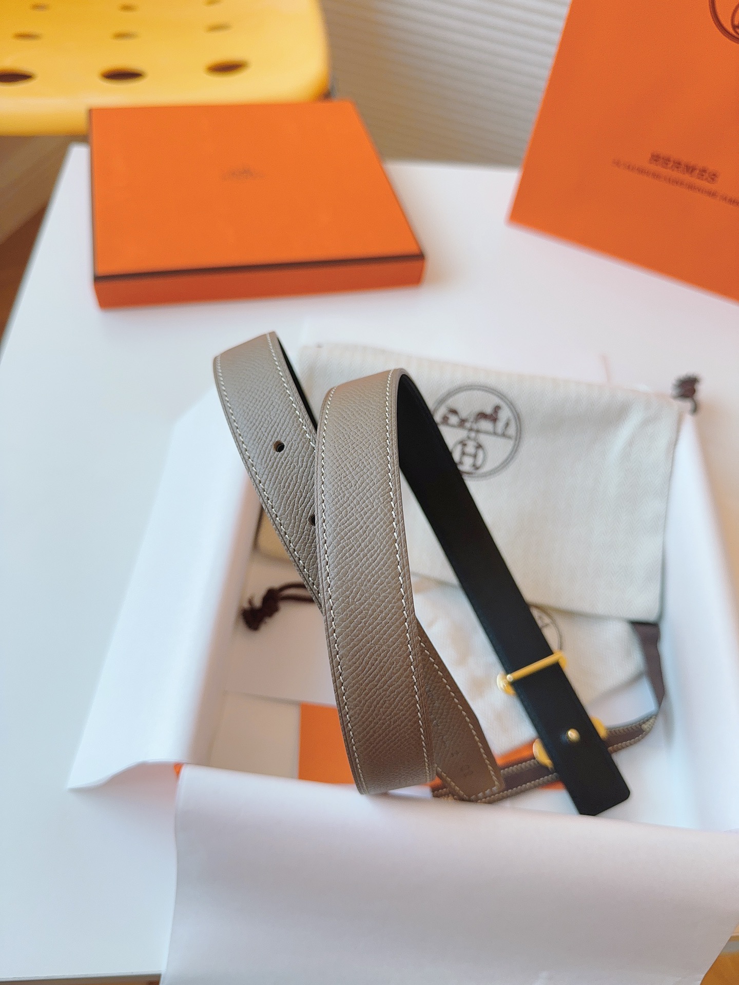 Hermès Female Basic Belt Cow Leather S-m