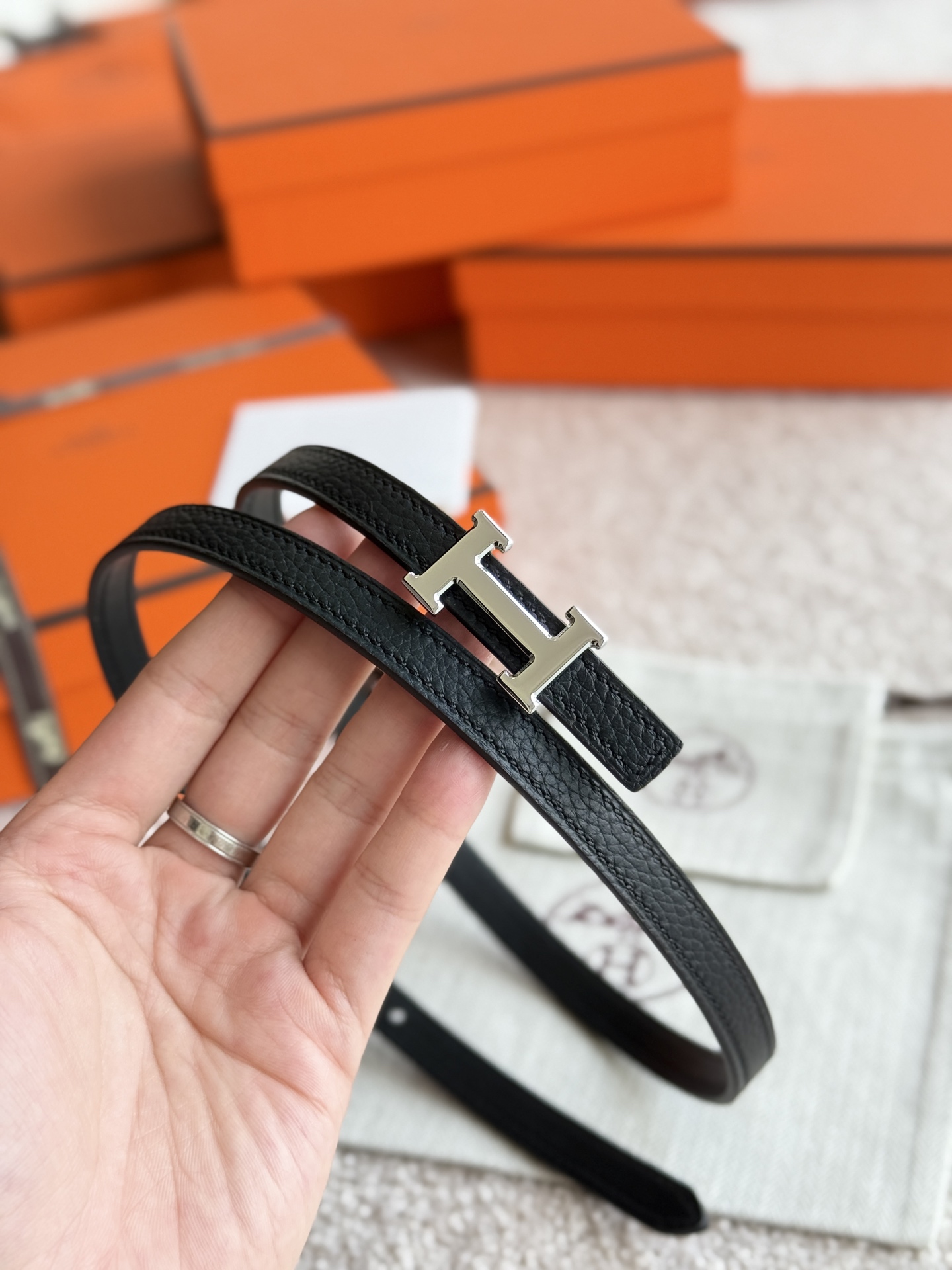 Hermès Female Basic Belt 13mm-s-m