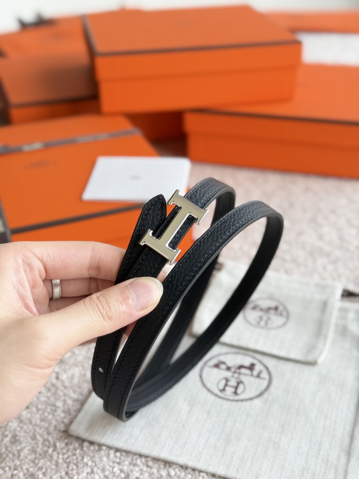 Hermès Female Basic Belt 13mm-s-m