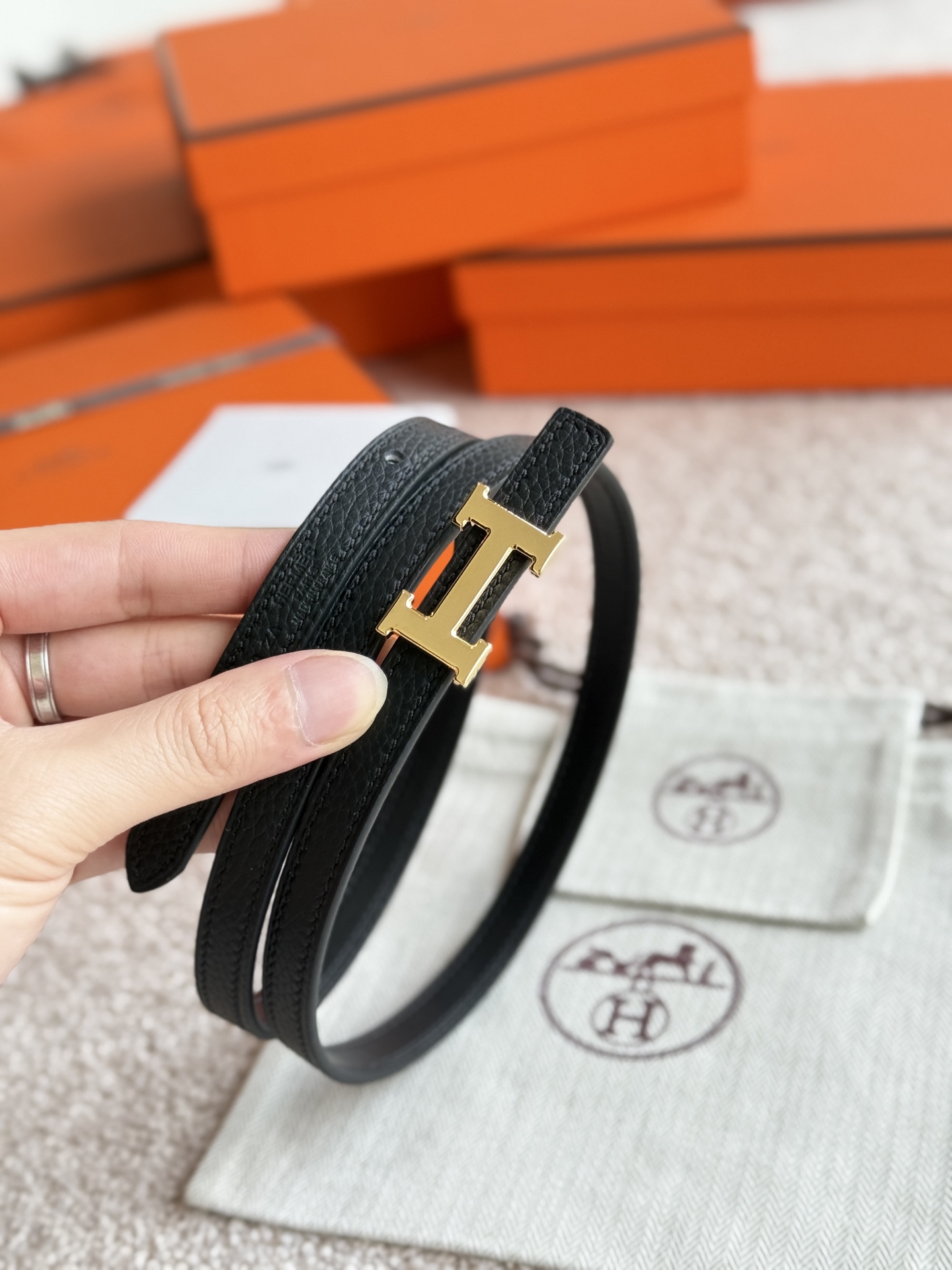 Hermès Female Basic Belt 13mm-s-m