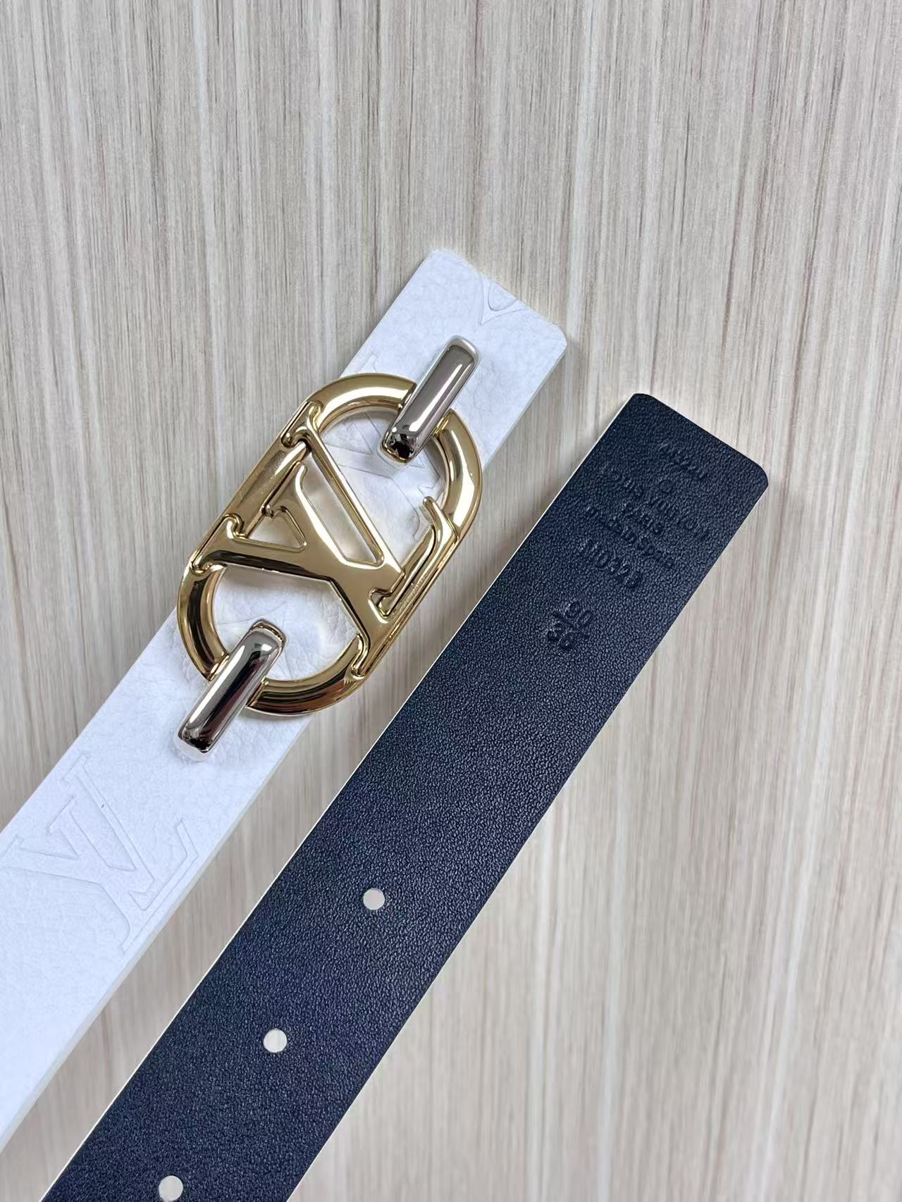Female Basic Belt Cow Leather White