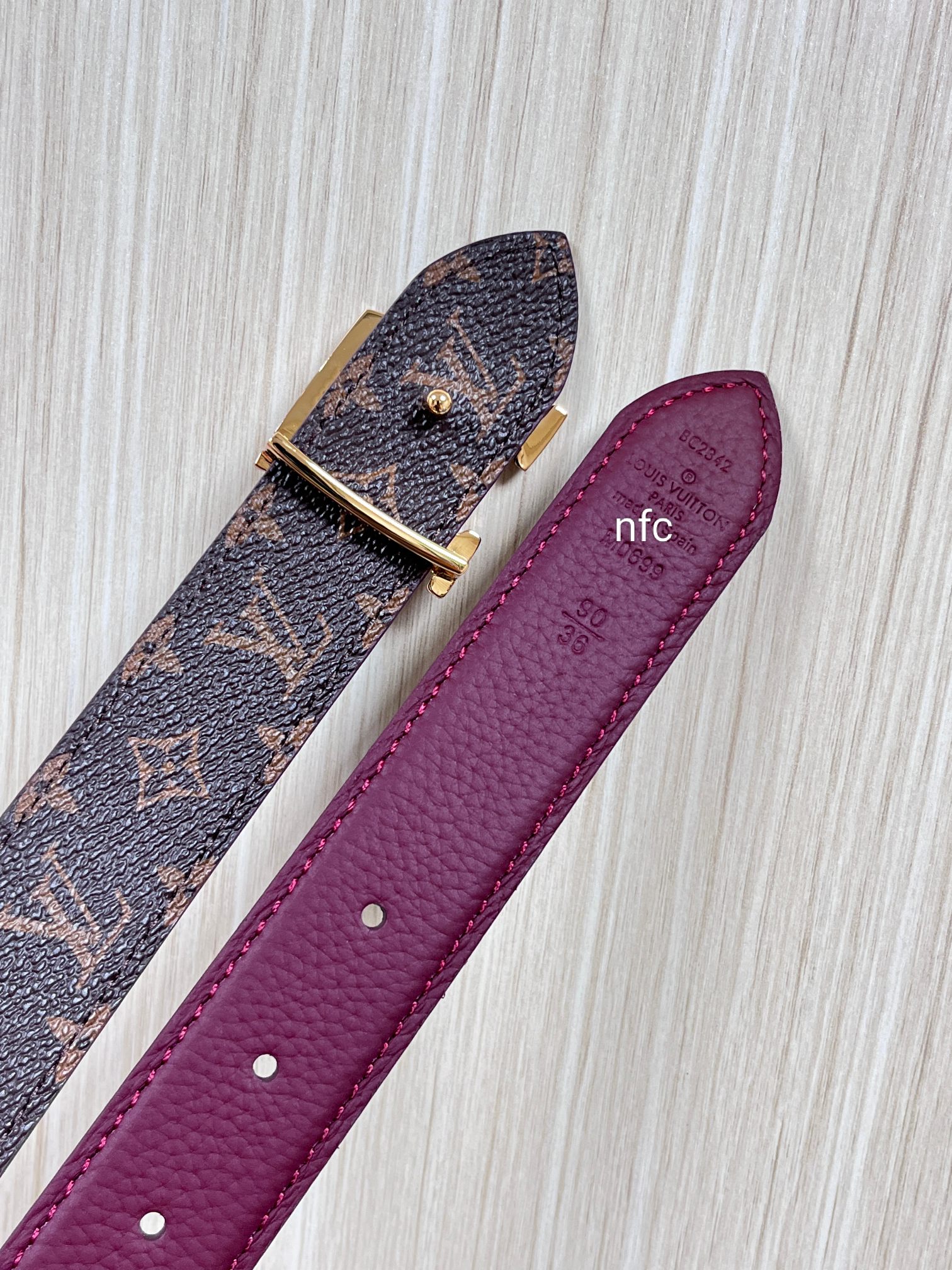 Louis Vuitton Female Basic Belt Canvas M-l