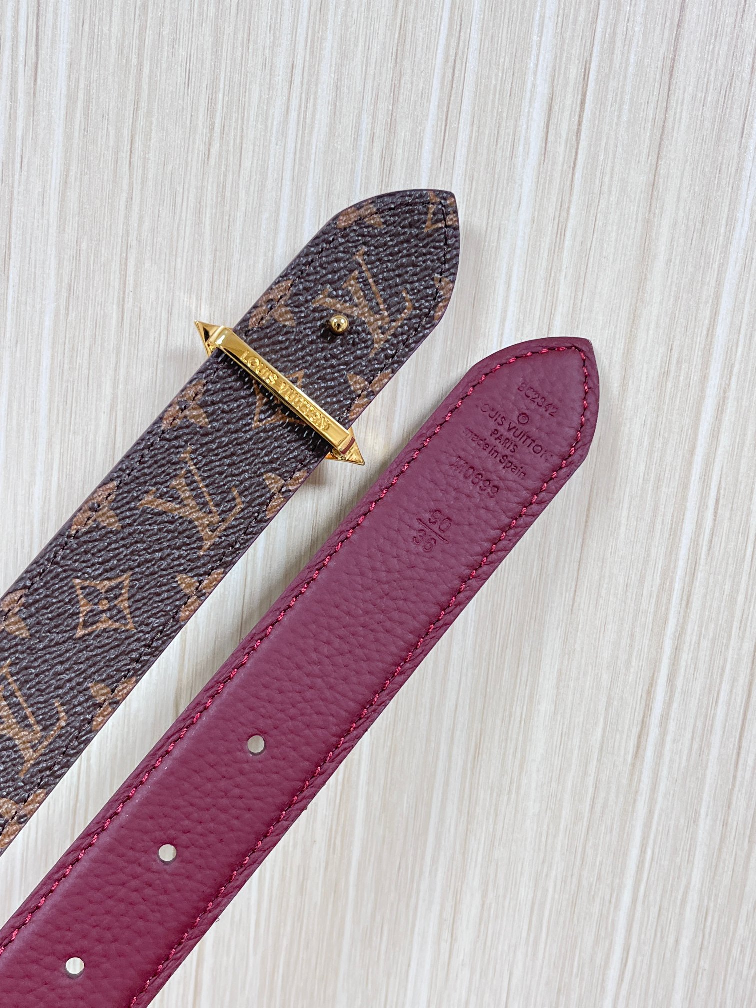 Louis Vuitton Female Basic Belt Canvas M-l