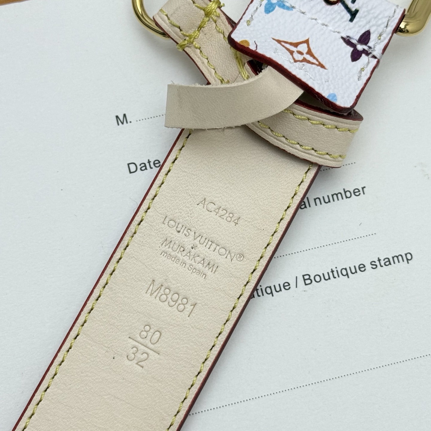 Louis Vuitton Female Leather Belt M-l