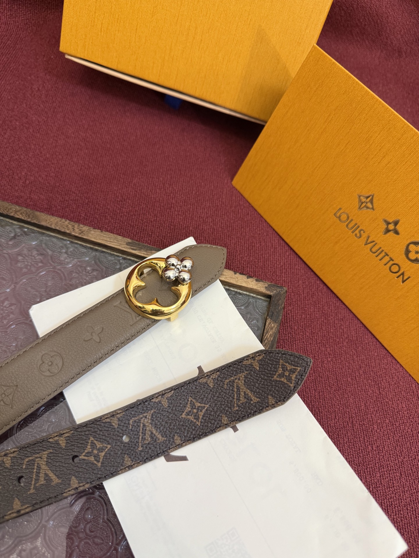 Louis Vuitton Female Basic Belt Cow Leather M-l