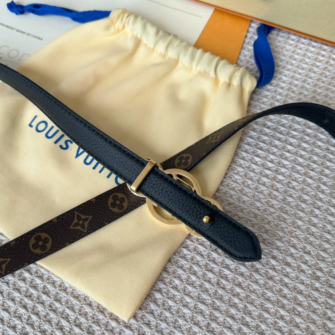 Louis Vuitton Female Basic Belt Cow Leather 20mm-s-l