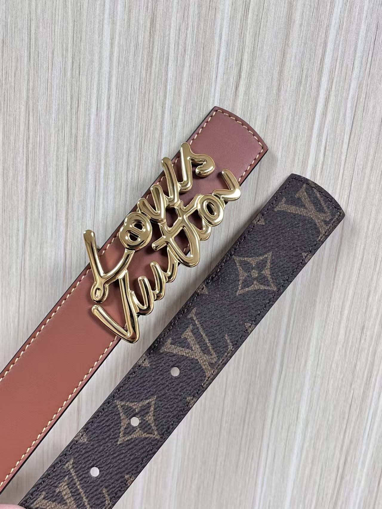 Louis Vuitton Female Basic Belt Cow Leather M