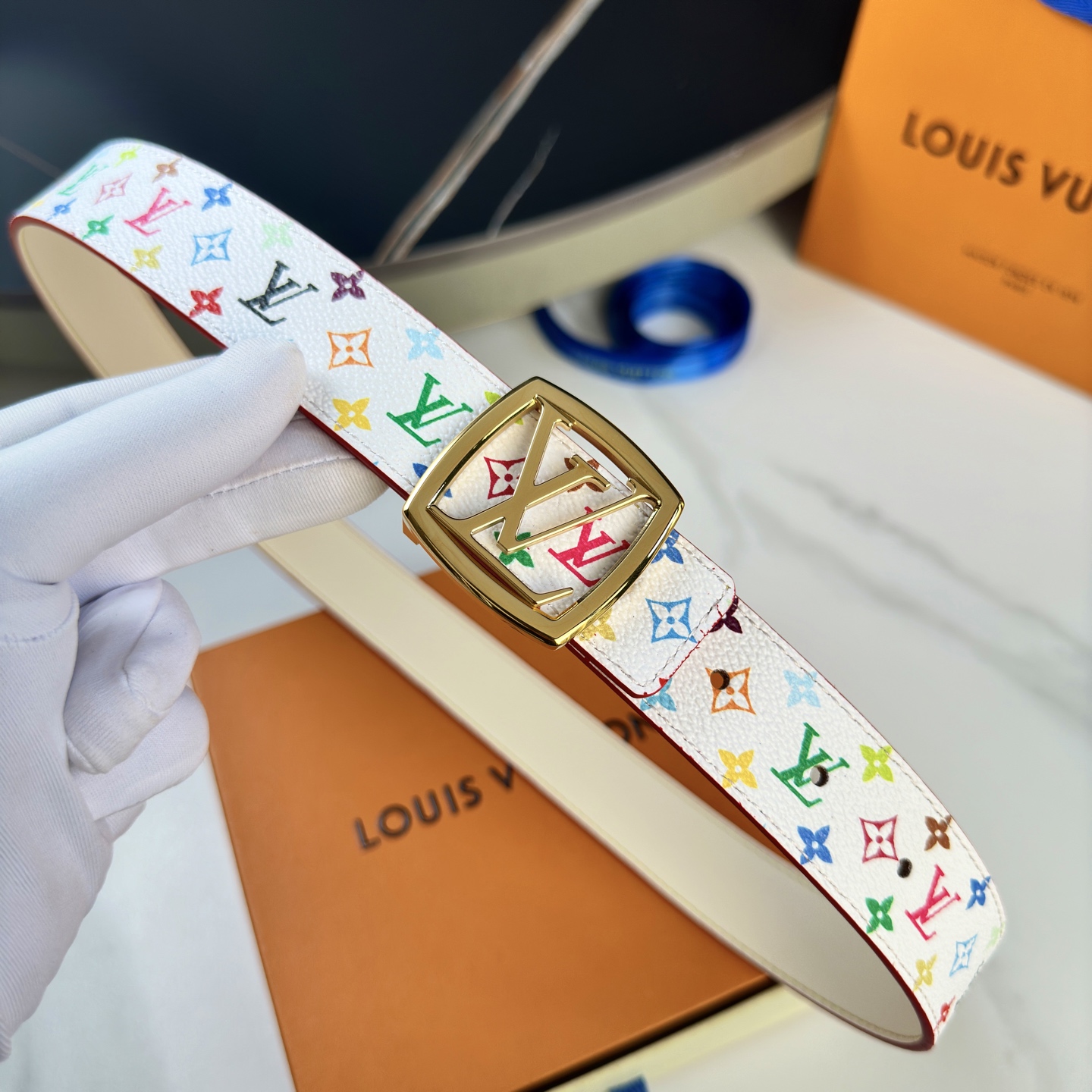 Louis Vuitton Female Basic Belt Cow Leather M