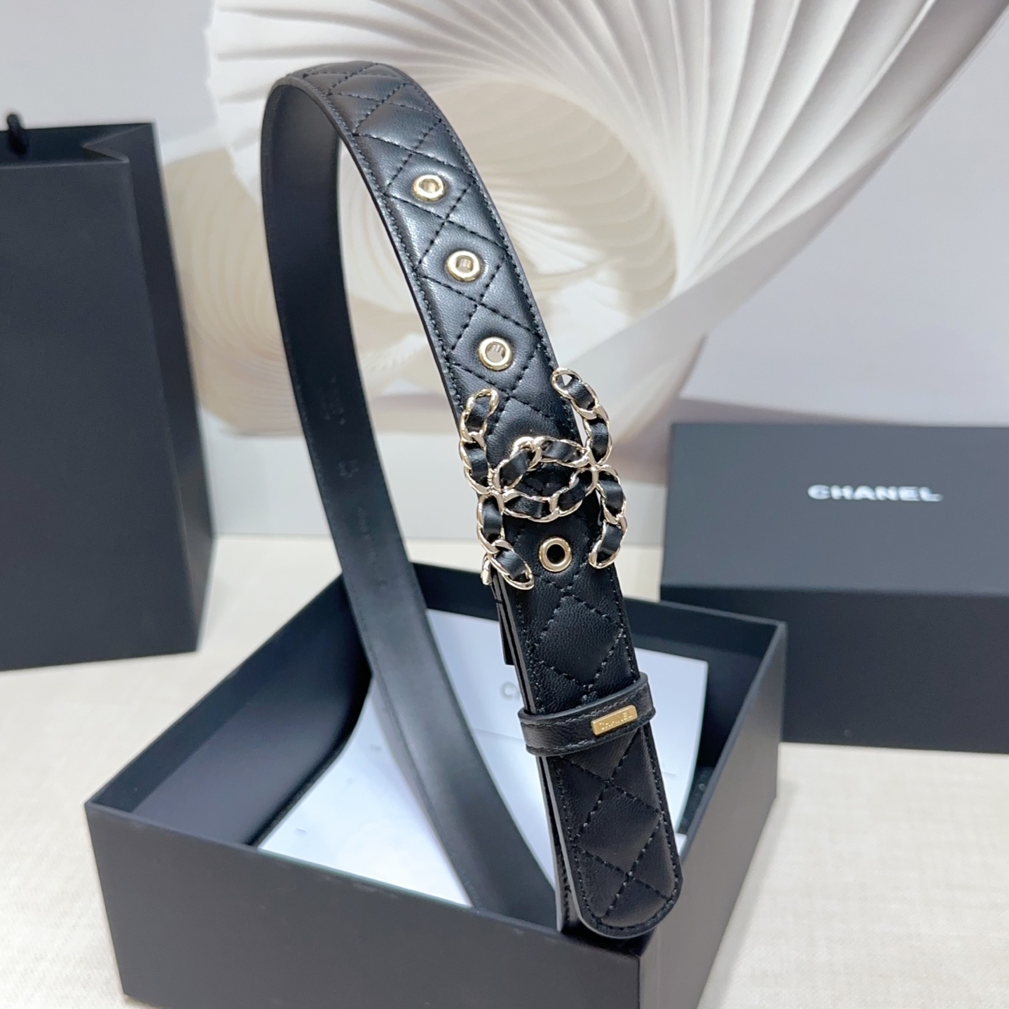 Chanel Female Basic Belt Sheepskin M