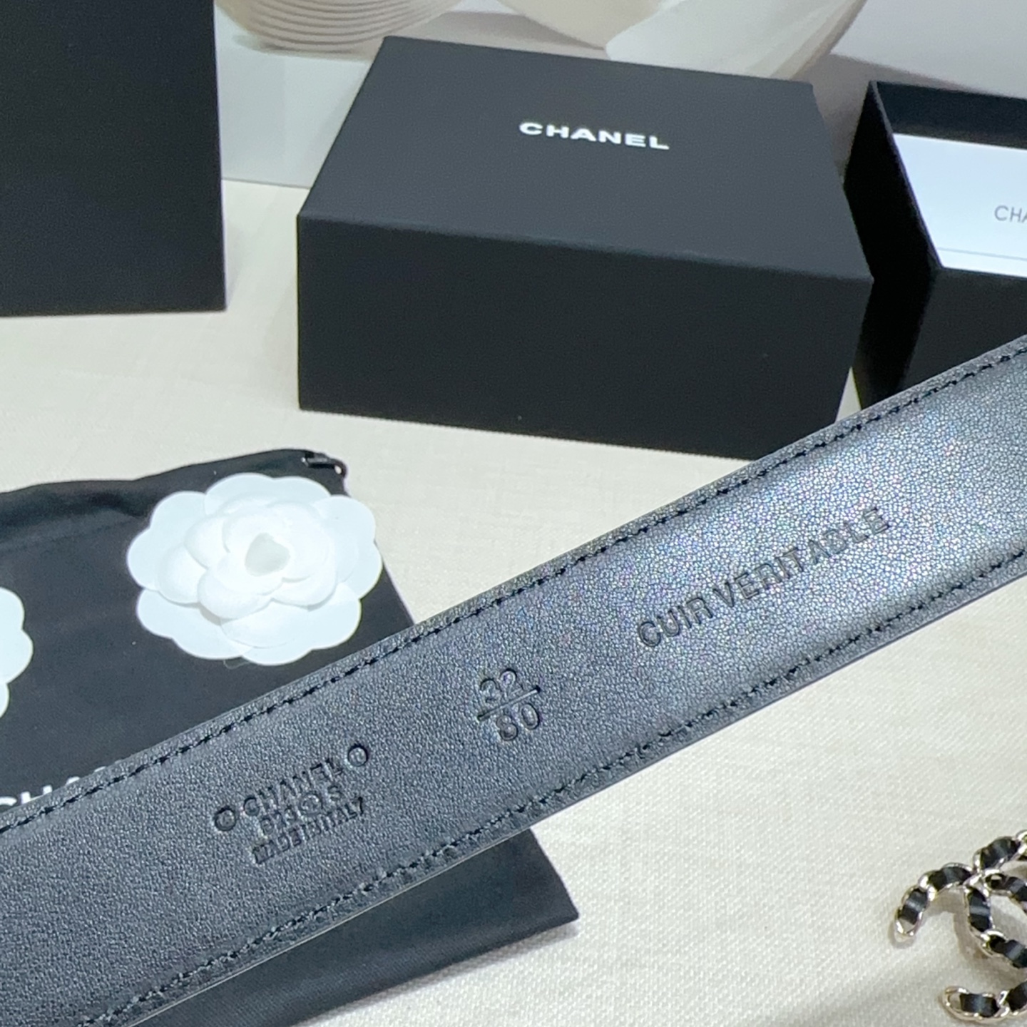 Chanel Female Basic Belt Sheepskin M