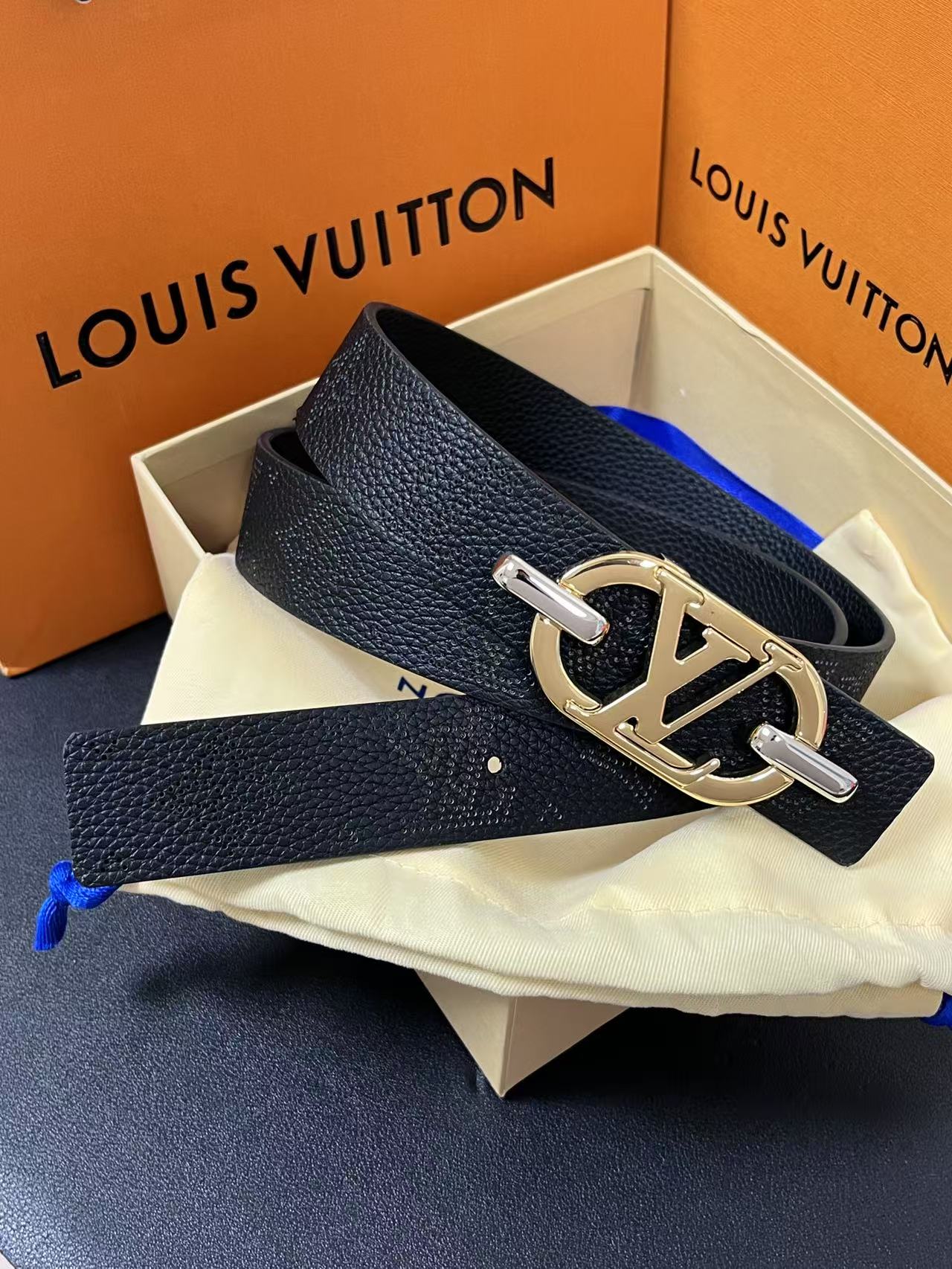 Female Basic Belt Cow Leather Black