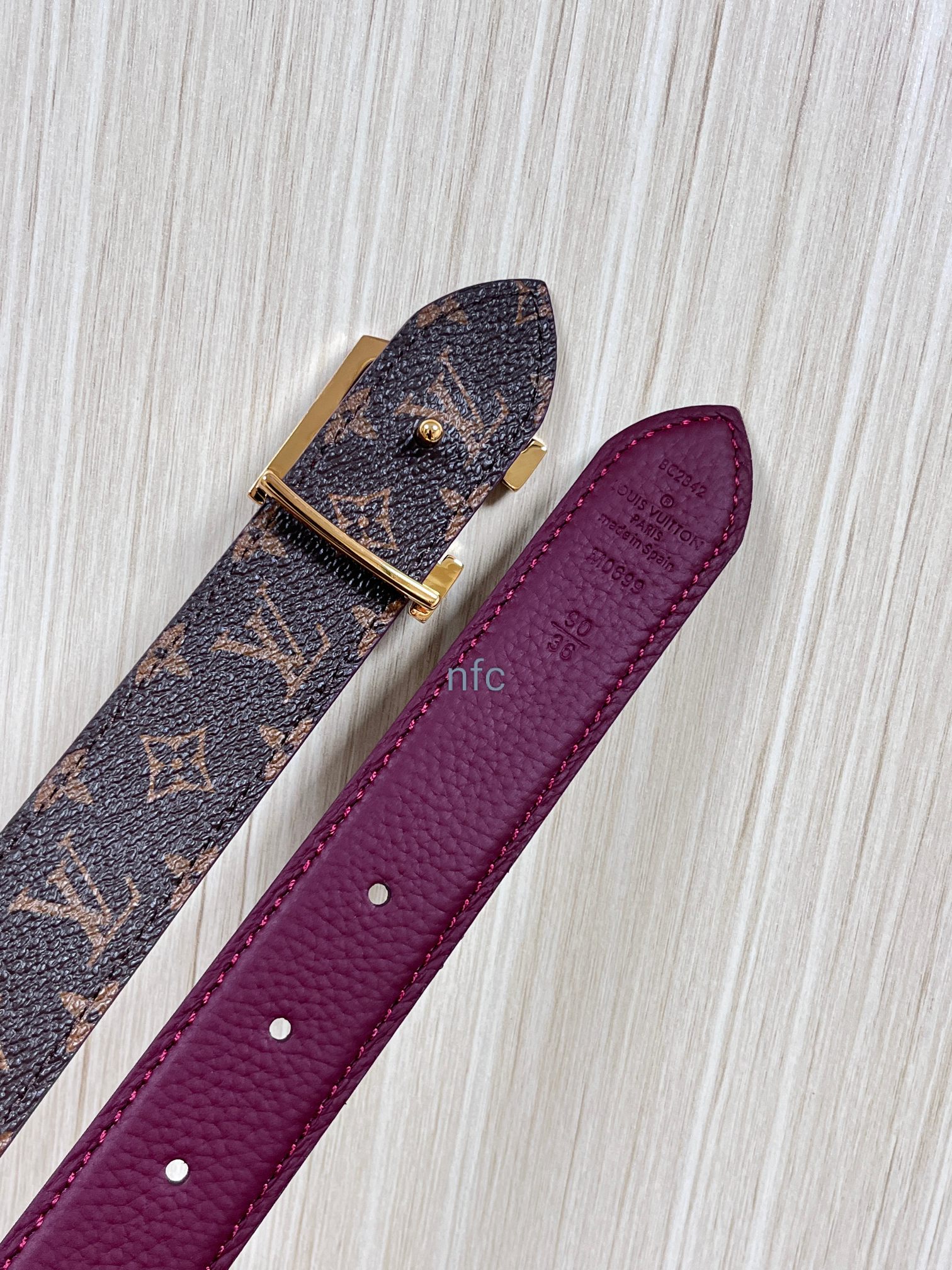 Louis Vuitton Female Basic Belt Canvas Black M-l