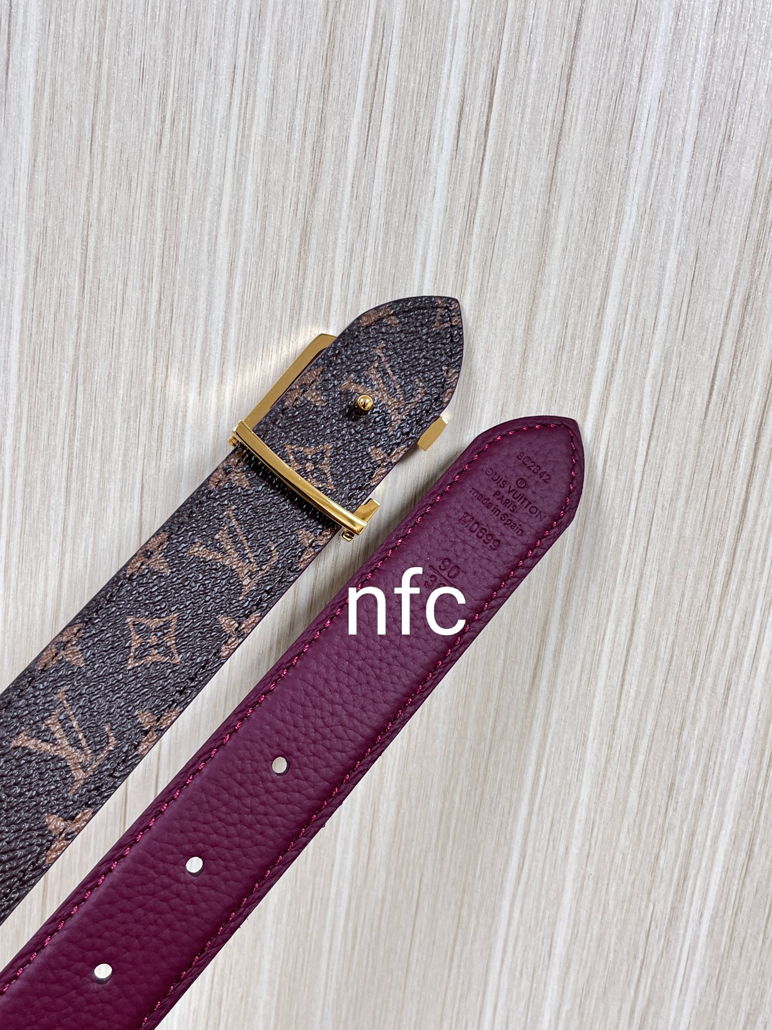 Louis Vuitton Female Basic Belt Canvas Coffee M-l