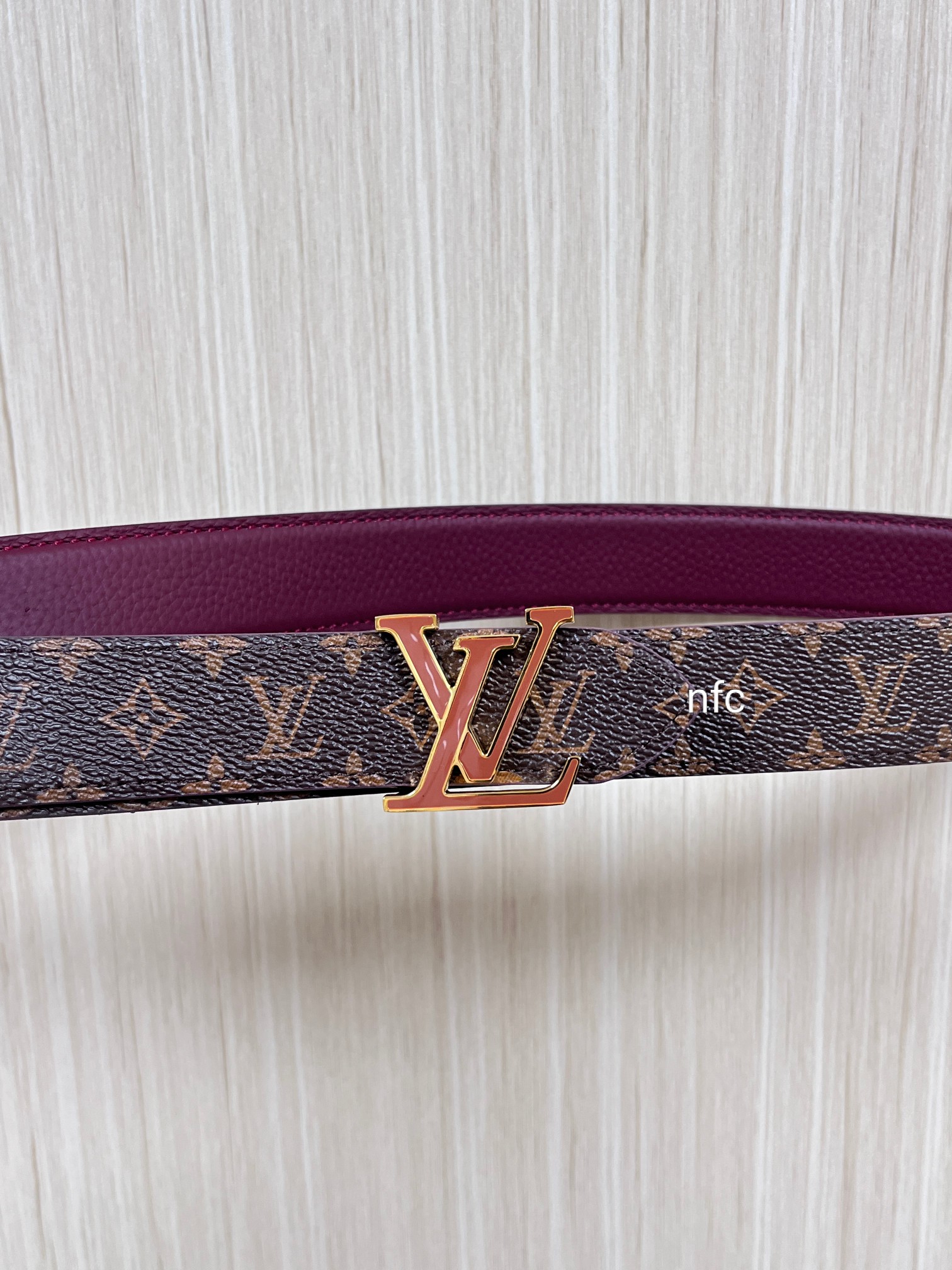 Louis Vuitton Female Basic Belt Canvas Coffee M-l