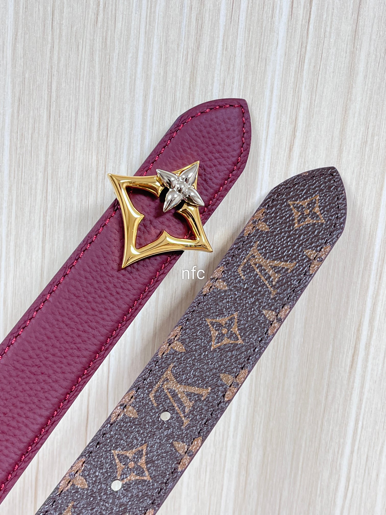 Louis Vuitton Female Basic Belt Canvas Silver M-l