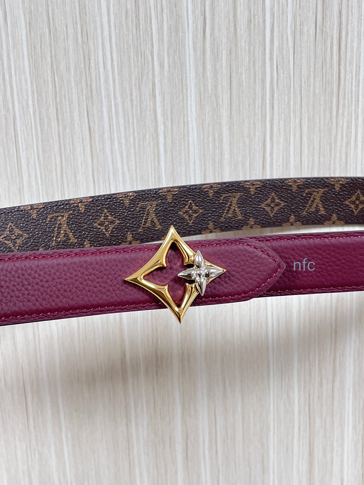 Louis Vuitton Female Basic Belt Canvas Silver M-l