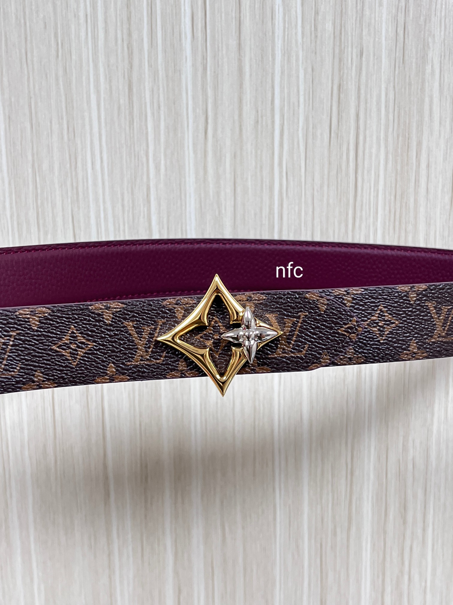 Louis Vuitton Female Basic Belt Canvas Silver M-l