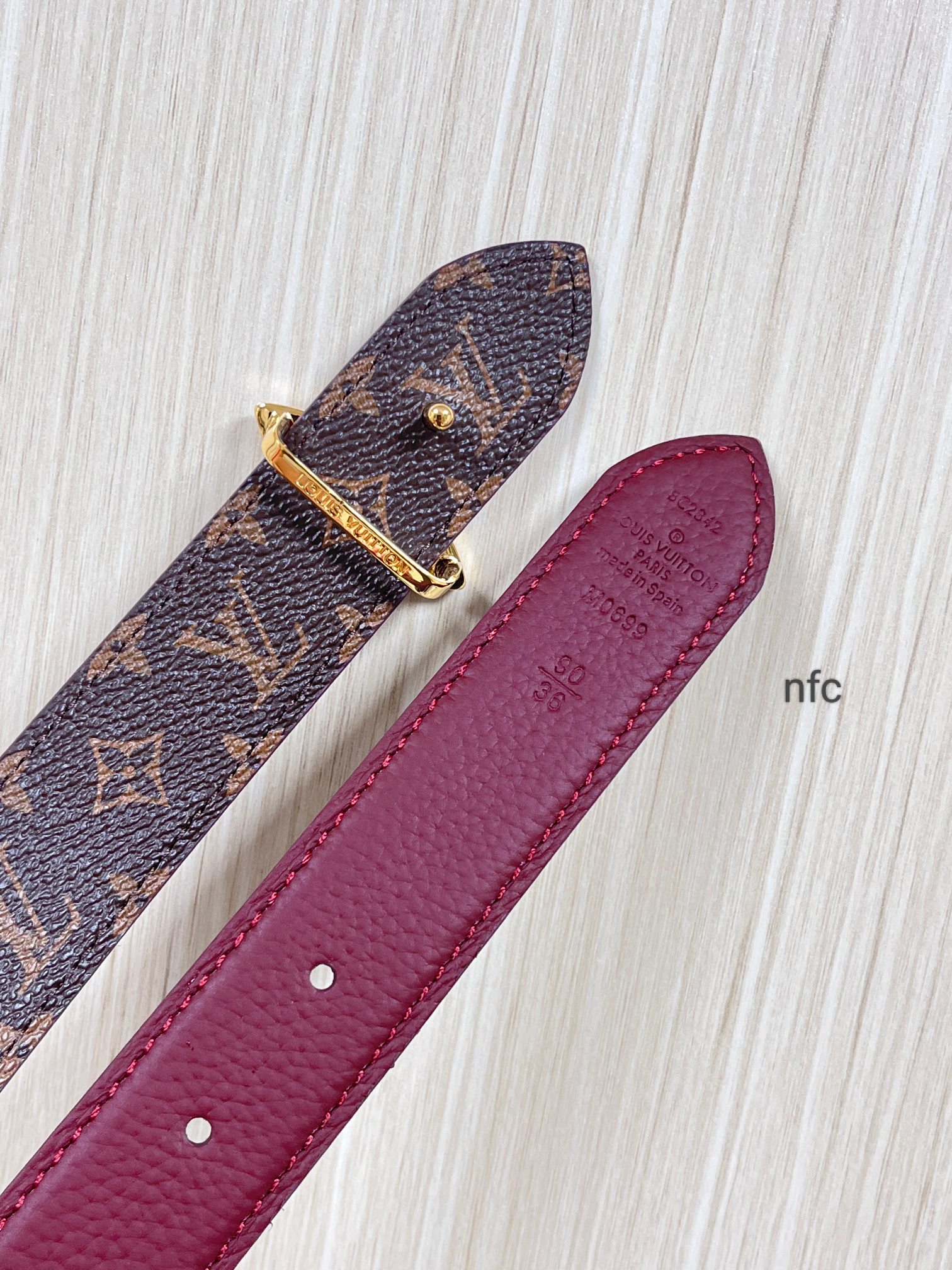 Louis Vuitton Female Basic Belt Canvas M-l