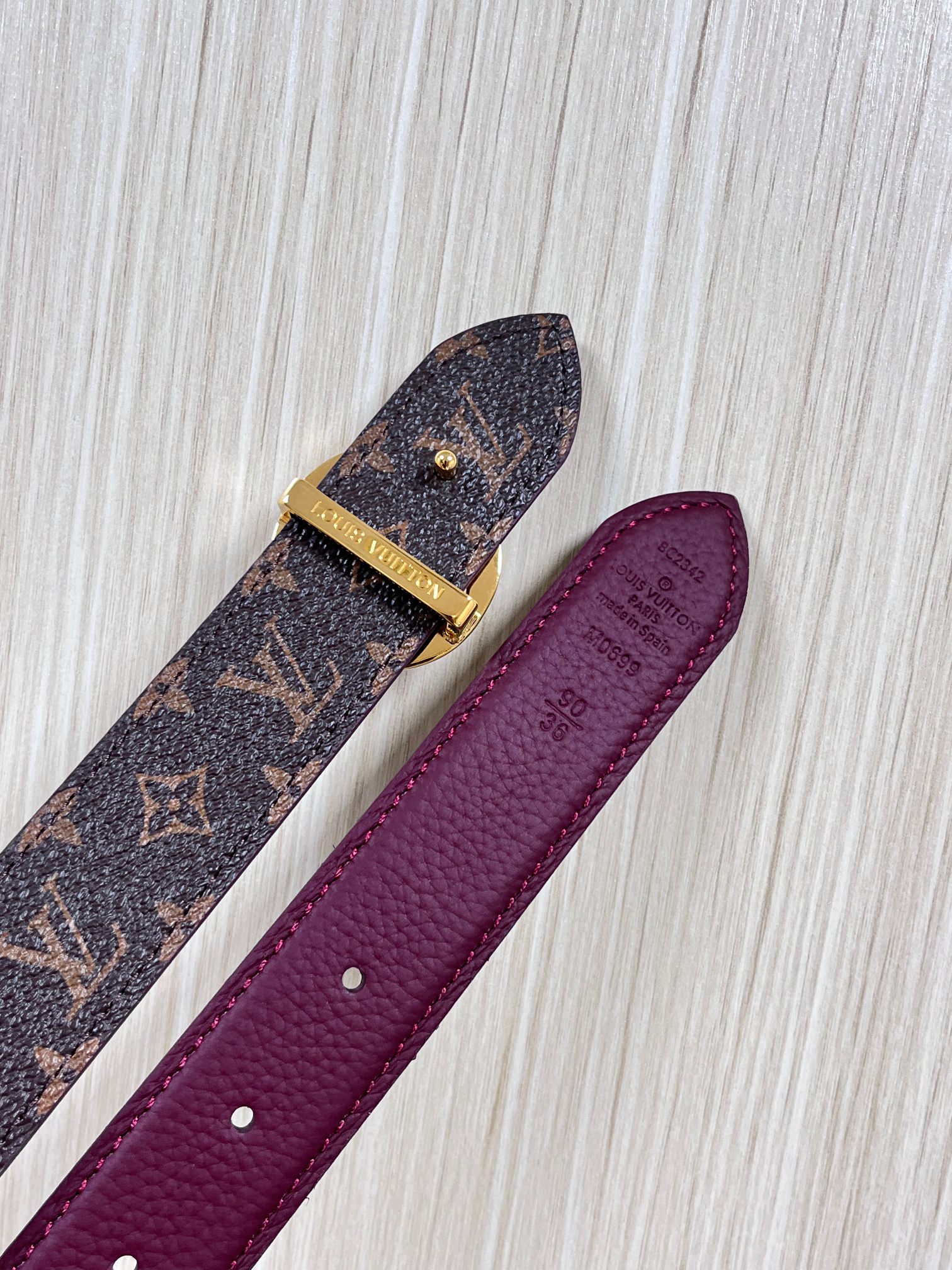 Louis Vuitton Female Basic Belt Canvas M-l