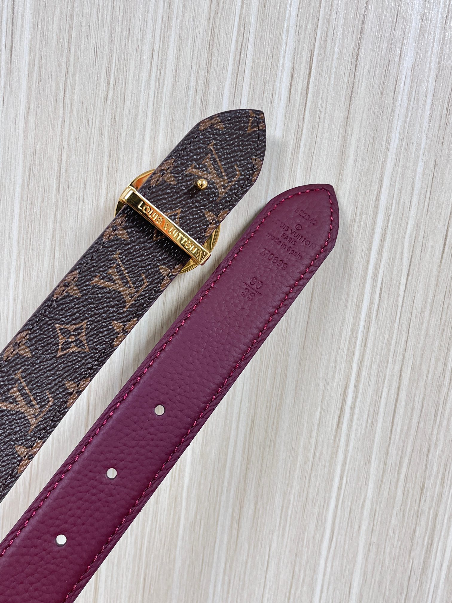 Louis Vuitton Female Basic Belt Canvas M-l
