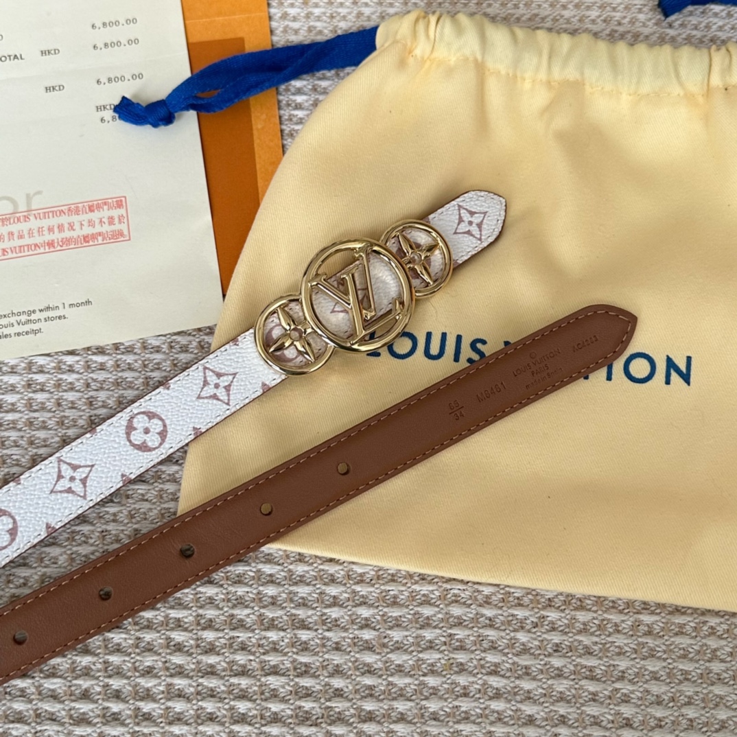 Louis Vuitton Female Basic Belt Cow Leather 20mm-s-l