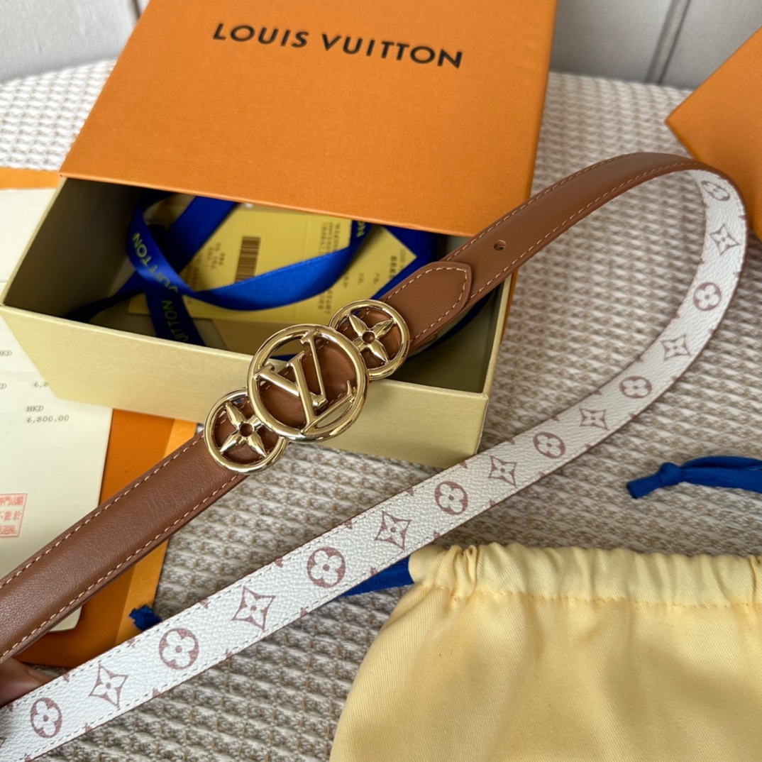 Louis Vuitton Female Basic Belt Cow Leather 20mm-s-l