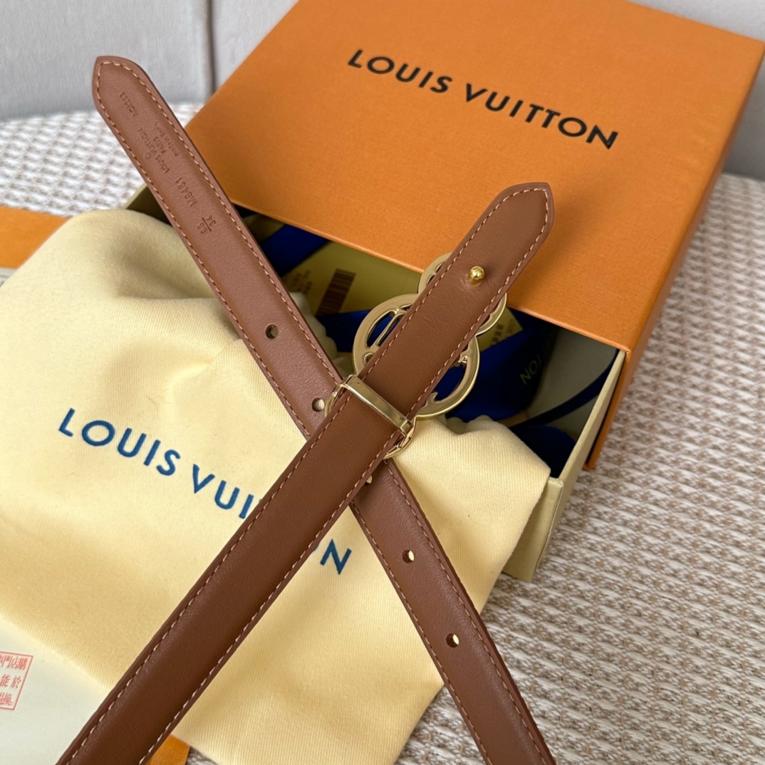 Louis Vuitton Female Basic Belt Cow Leather 20mm-s-l