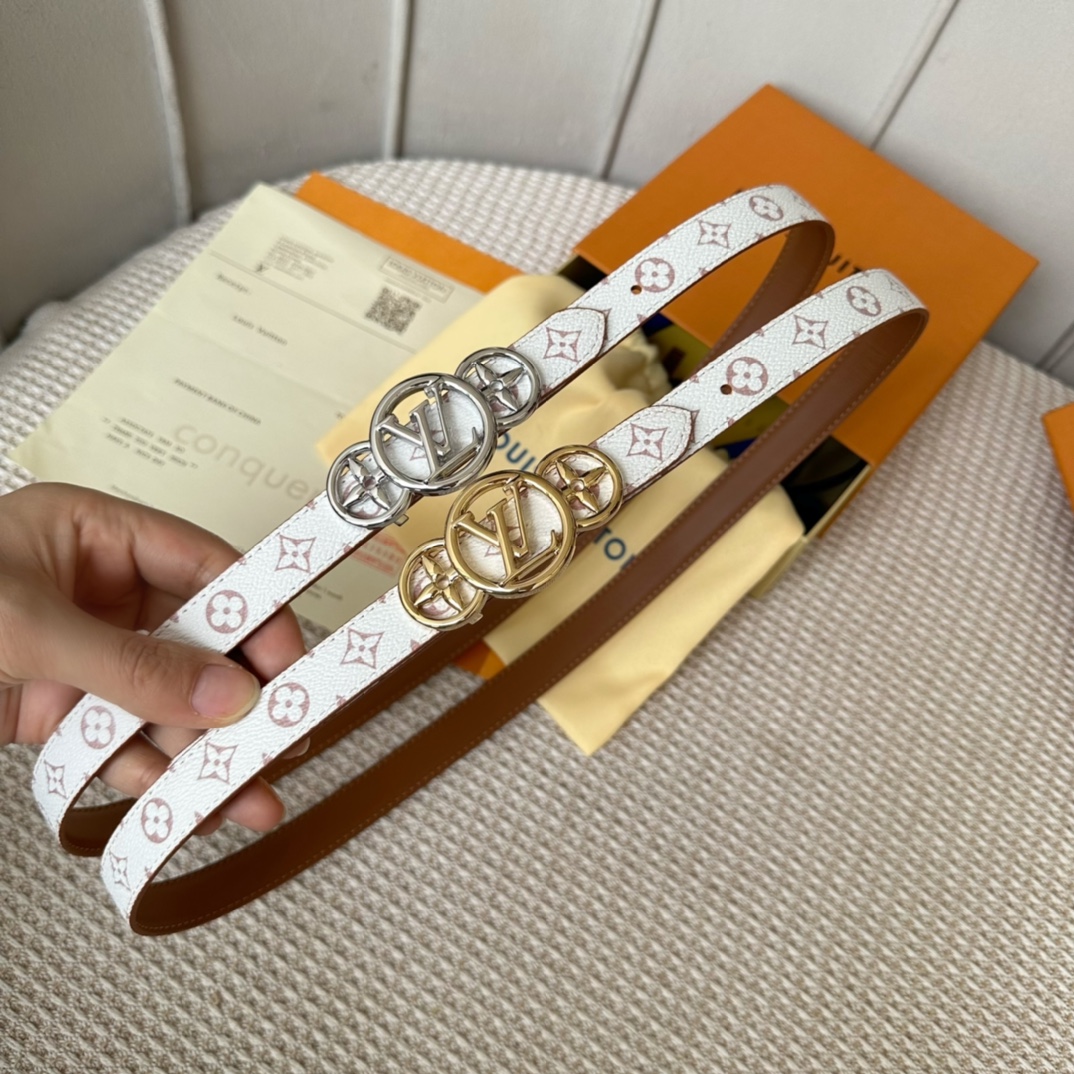 Louis Vuitton Female Basic Belt Cow Leather 20mm-s-l