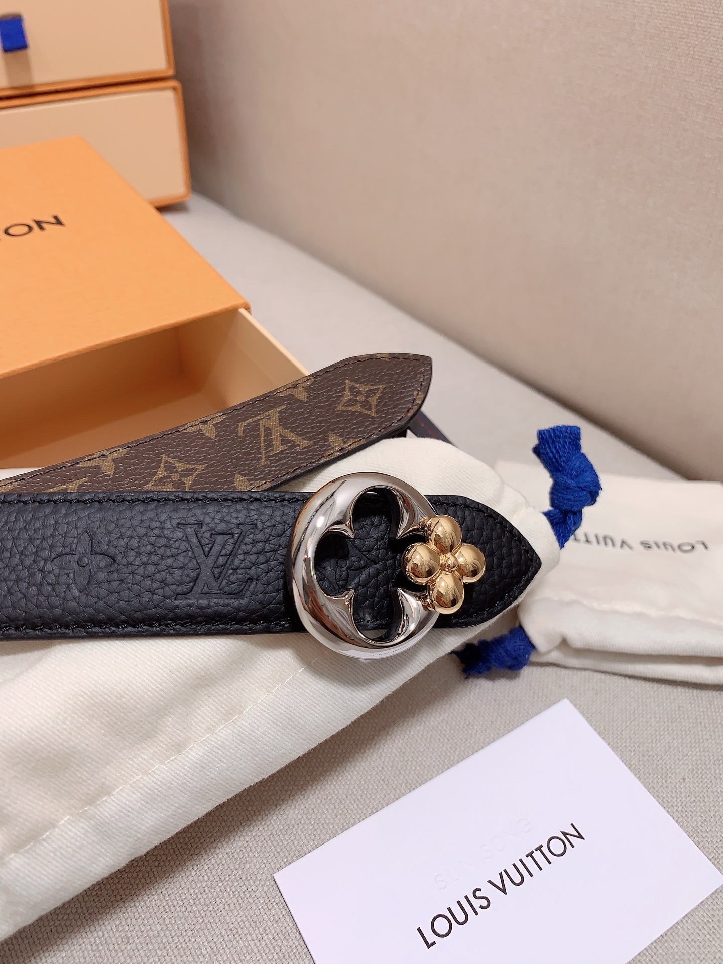 Louis Vuitton Female Basic Belt Cow Leather S-m-l