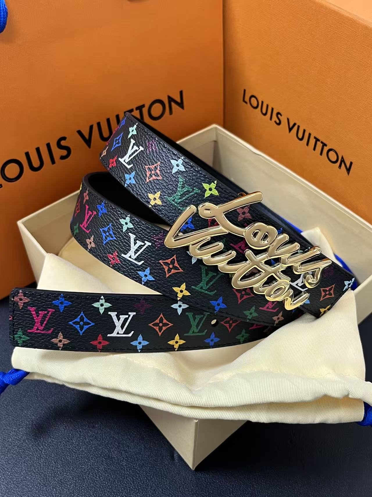 Louis Vuitton Female Basic Belt Cow Leather M