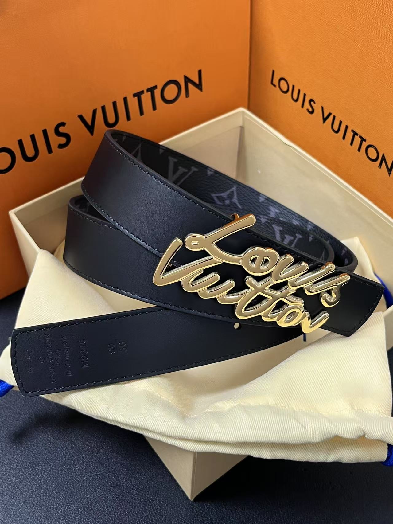 Louis Vuitton Female Basic Belt Cow Leather M