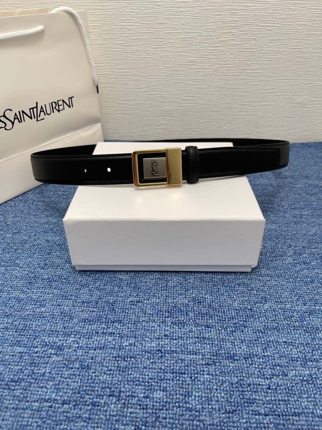 Saint Laurent Female Basic Belt Cow Leather S-m-l