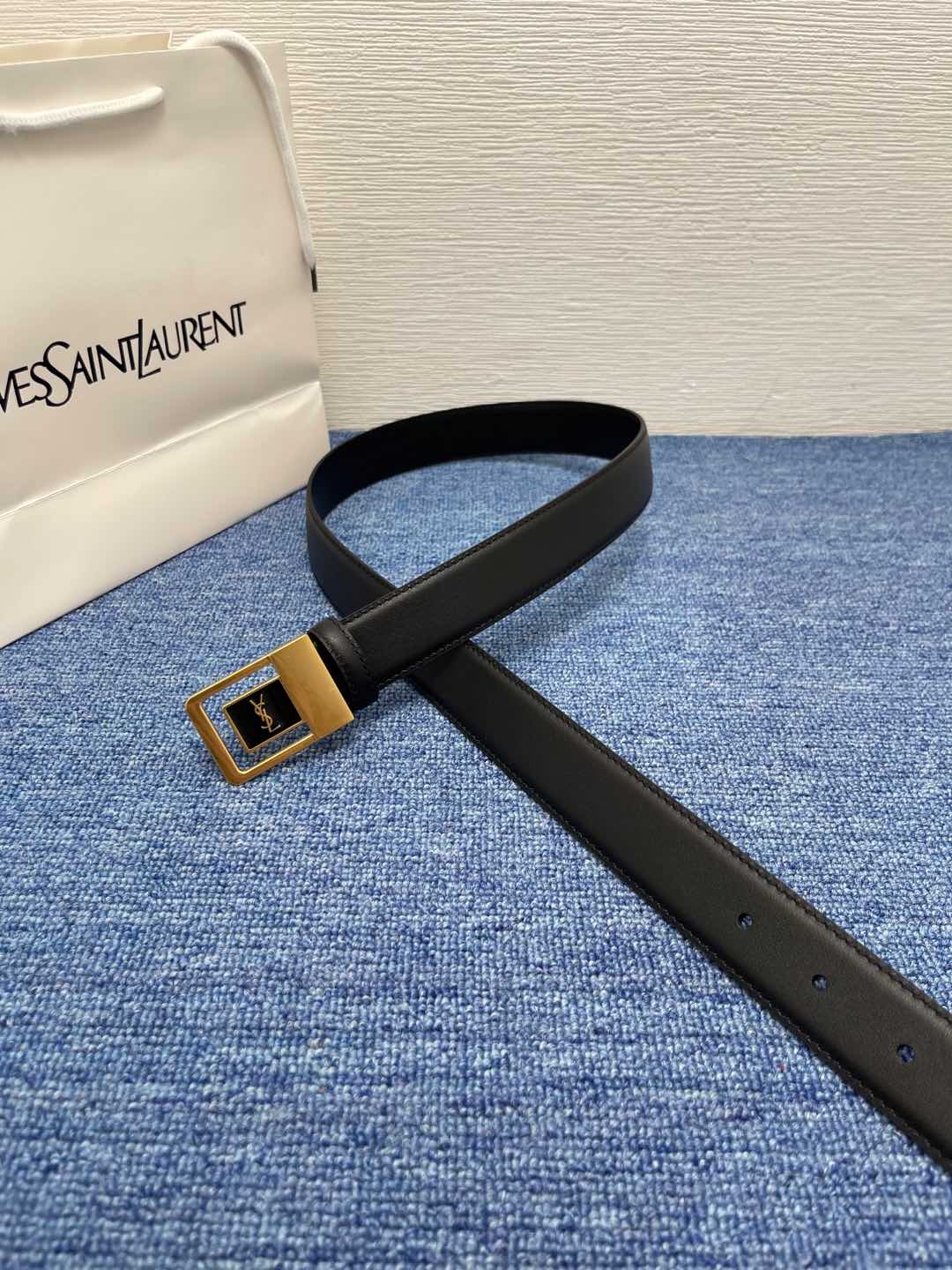 Saint Laurent Female Basic Belt Cow Leather S-m-l