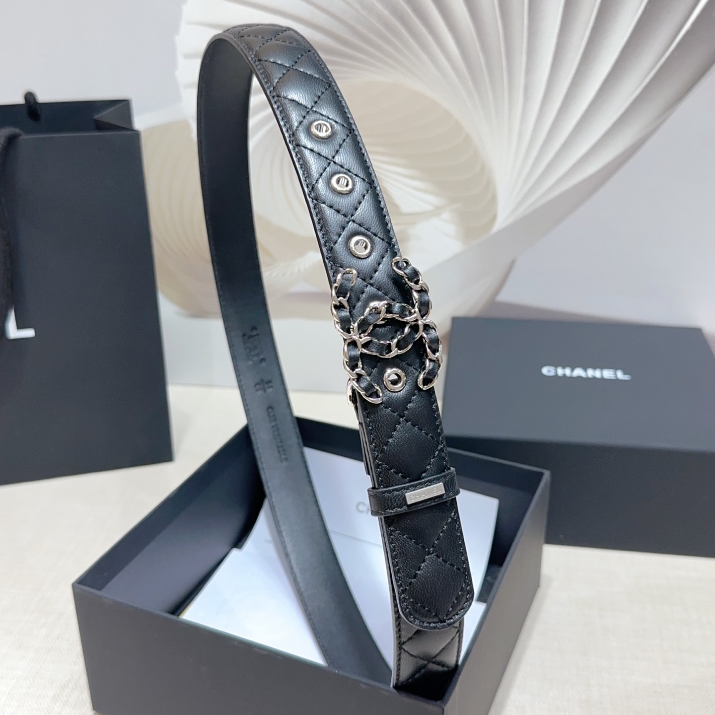 Chanel Female Basic Belt Sheepskin M