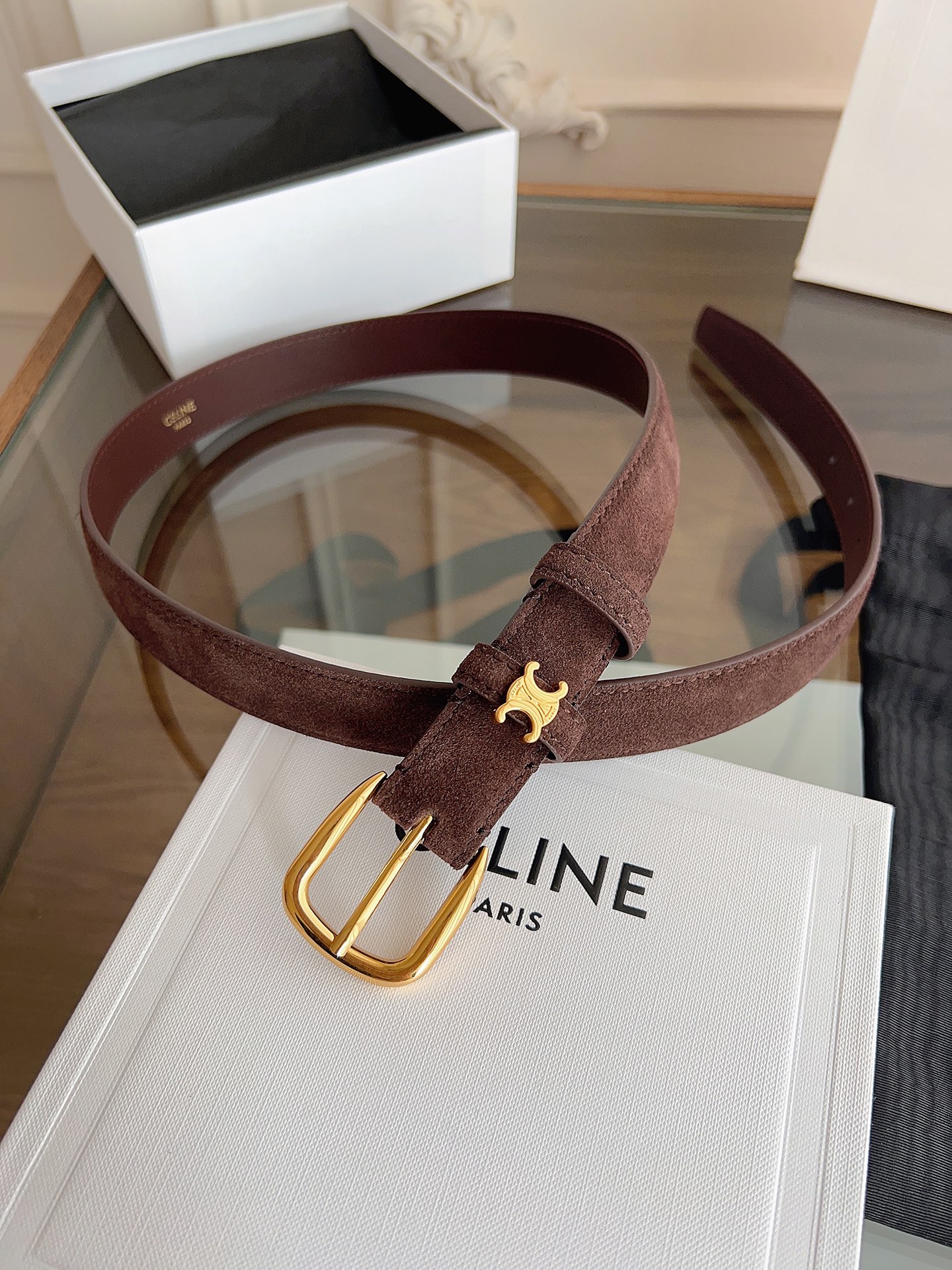 Celine Female Basic Belt Cow Leather M-l