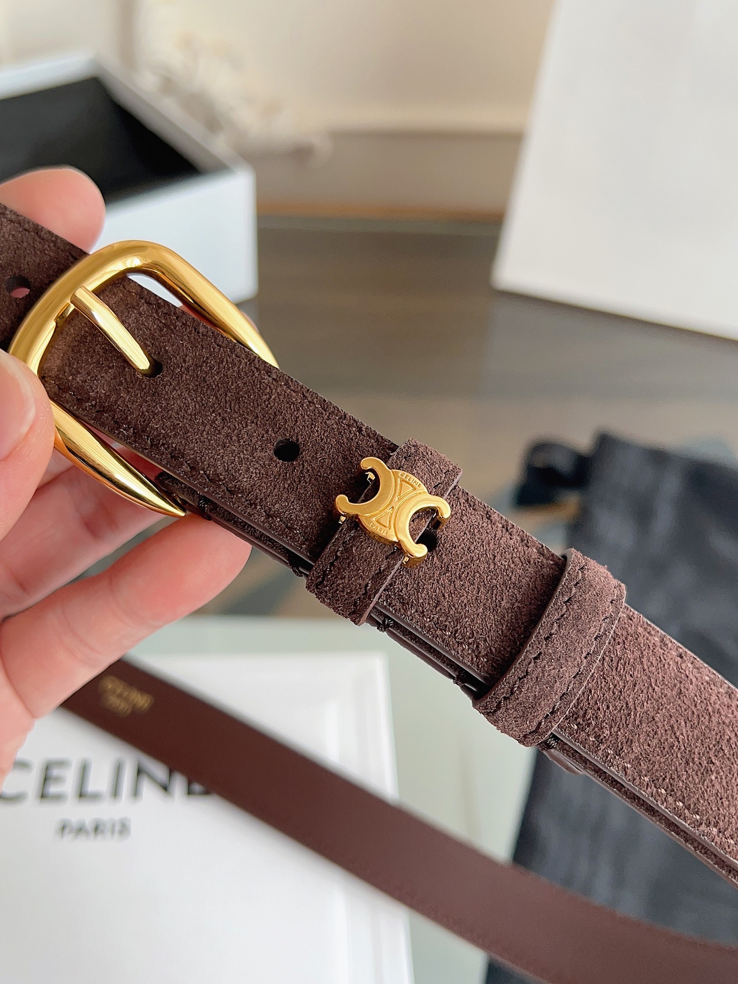 Celine Female Basic Belt Cow Leather M-l