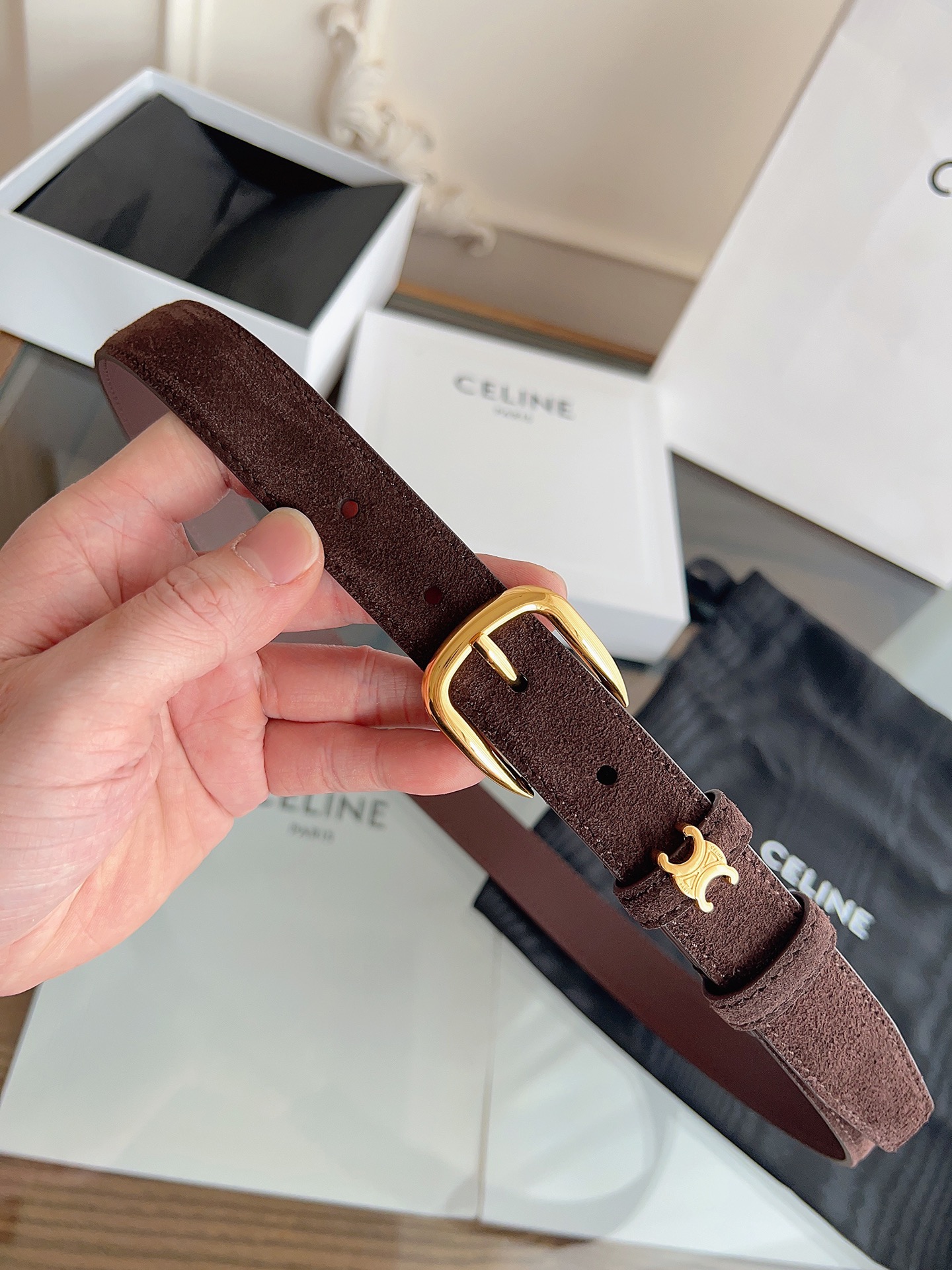 Celine Female Basic Belt Cow Leather M-l