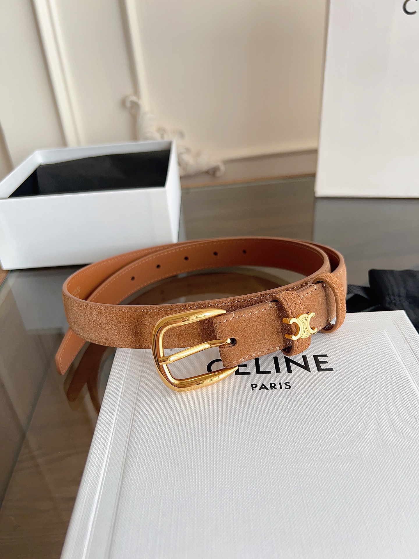 Celine Female Basic Belt Cow Leather M-l