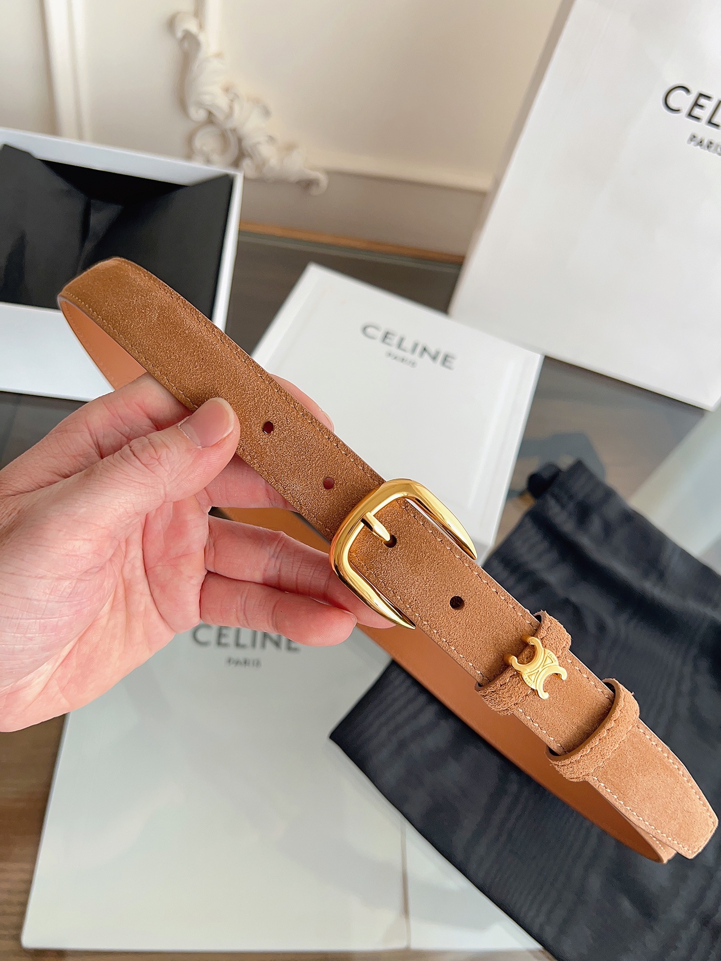 Celine Female Basic Belt Cow Leather M-l