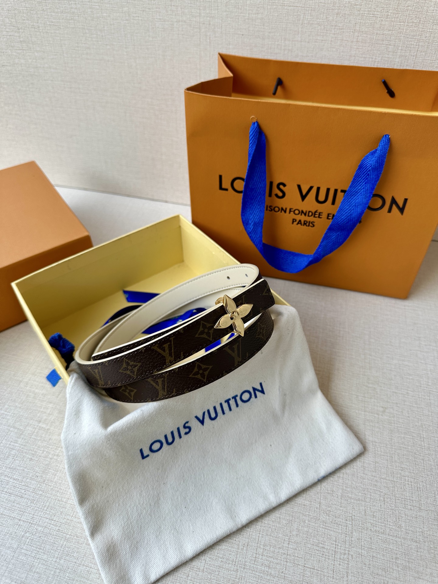 Louis Vuitton Female Basic Belt Cow Leather S-m-l