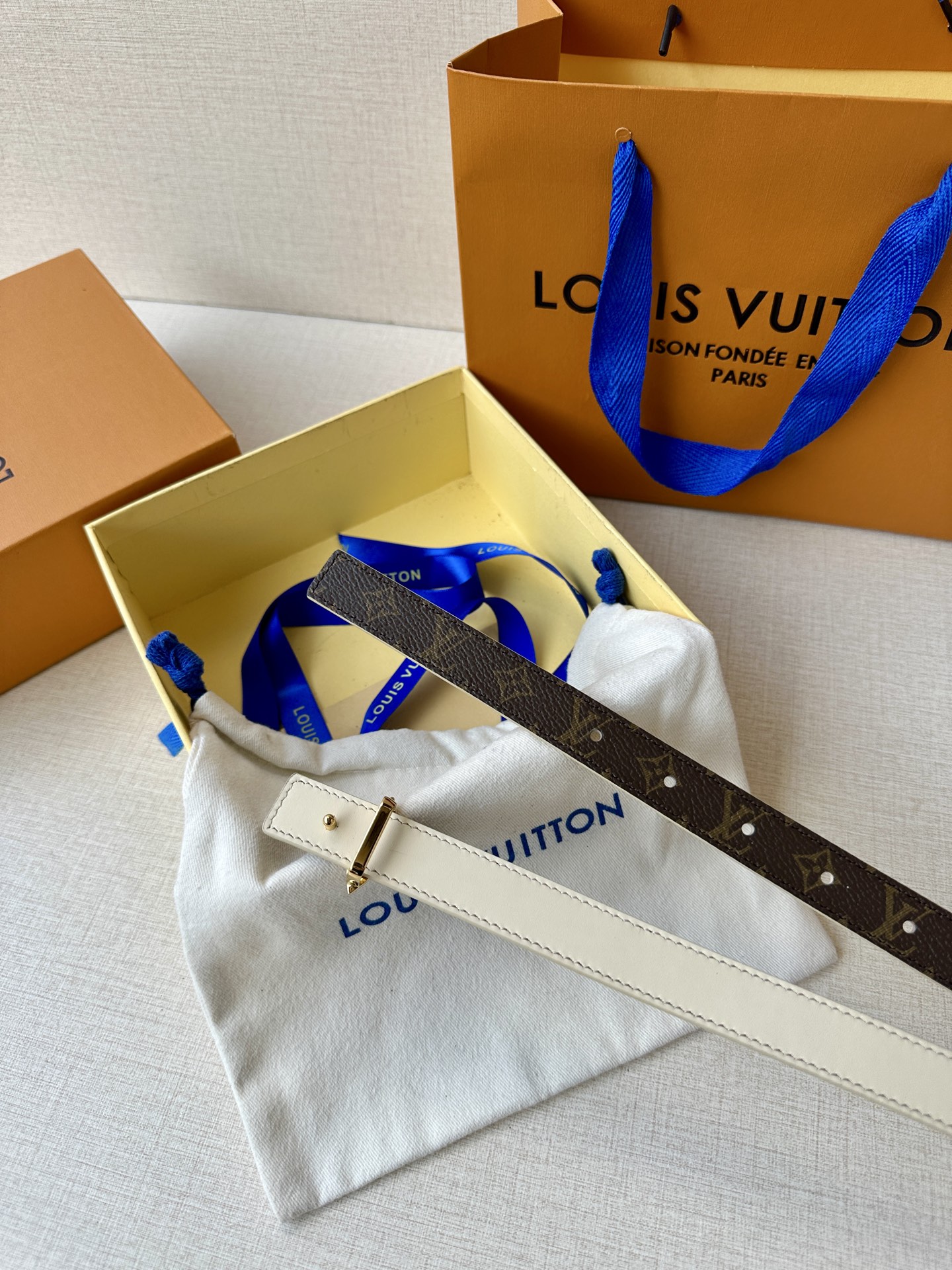 Louis Vuitton Female Basic Belt Cow Leather S-m-l