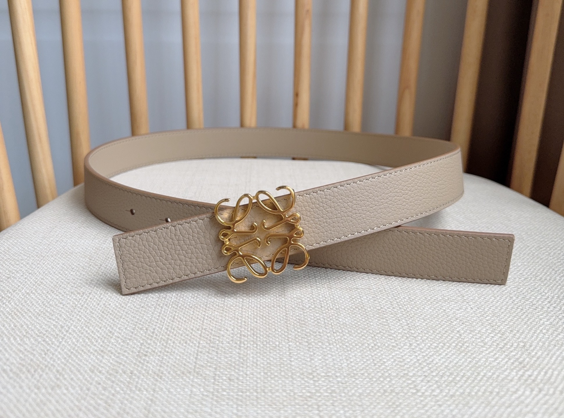 Loewe Female Pin Buckle Belt Cow Leather M-l