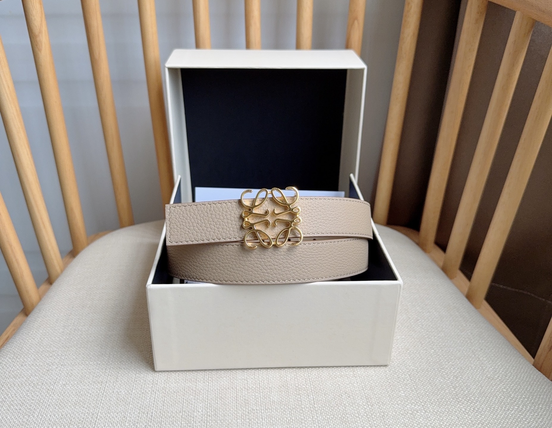 Loewe Female Pin Buckle Belt Cow Leather M-l