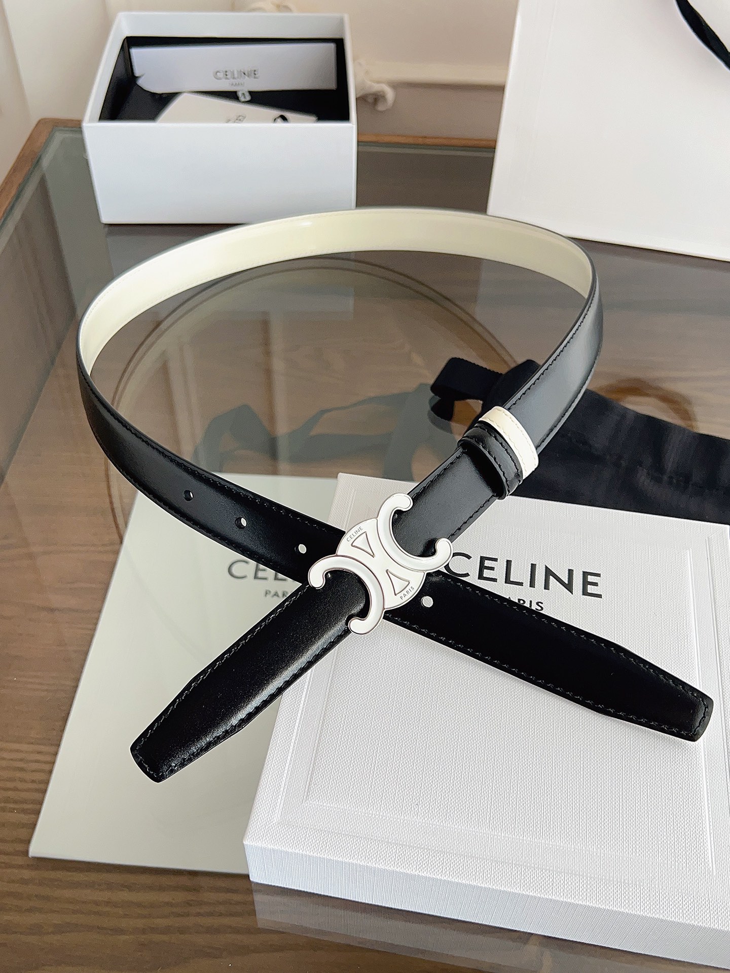 Celine Female Basic Belt Gold M-l