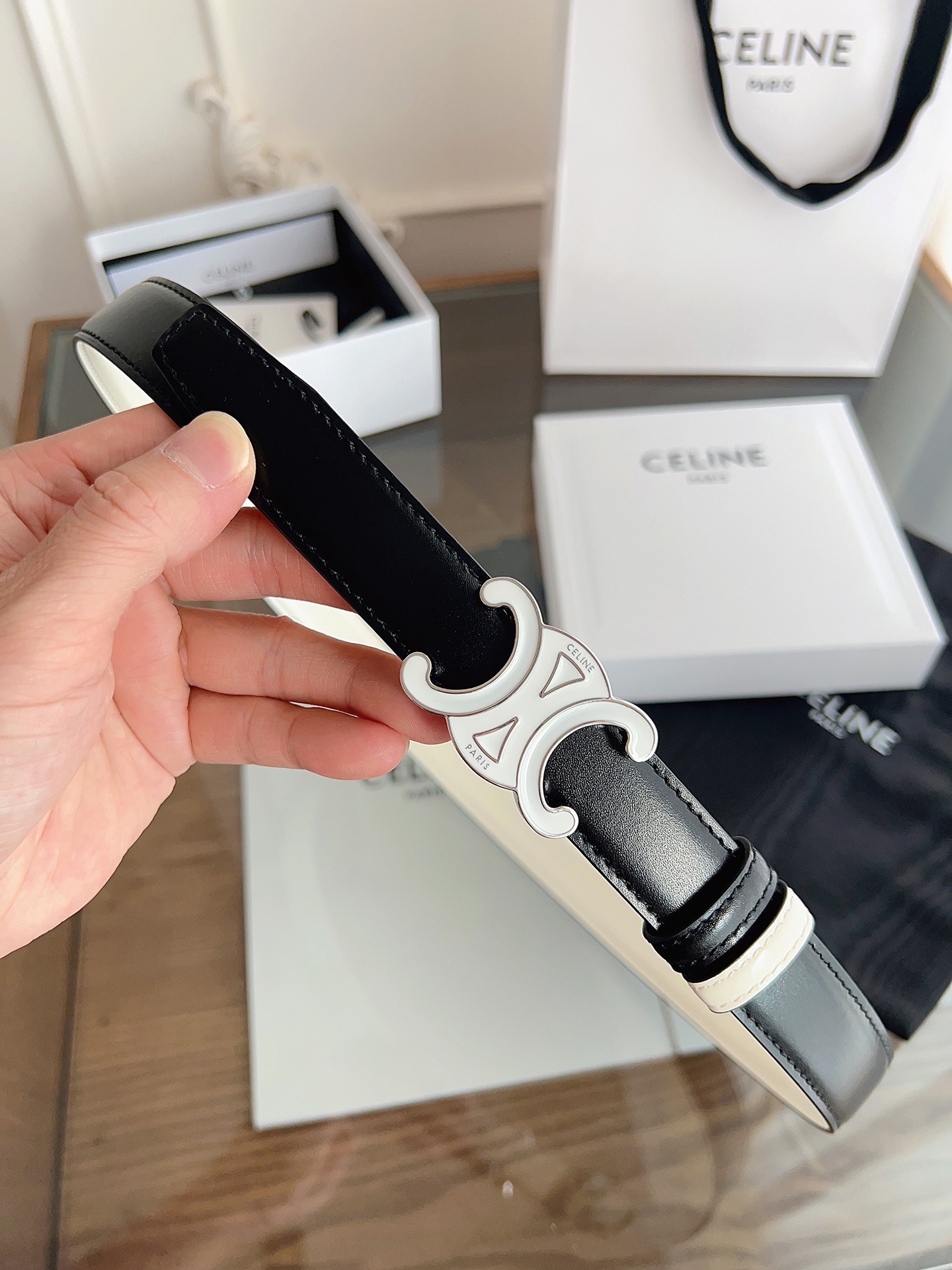 Celine Female Basic Belt Gold M-l