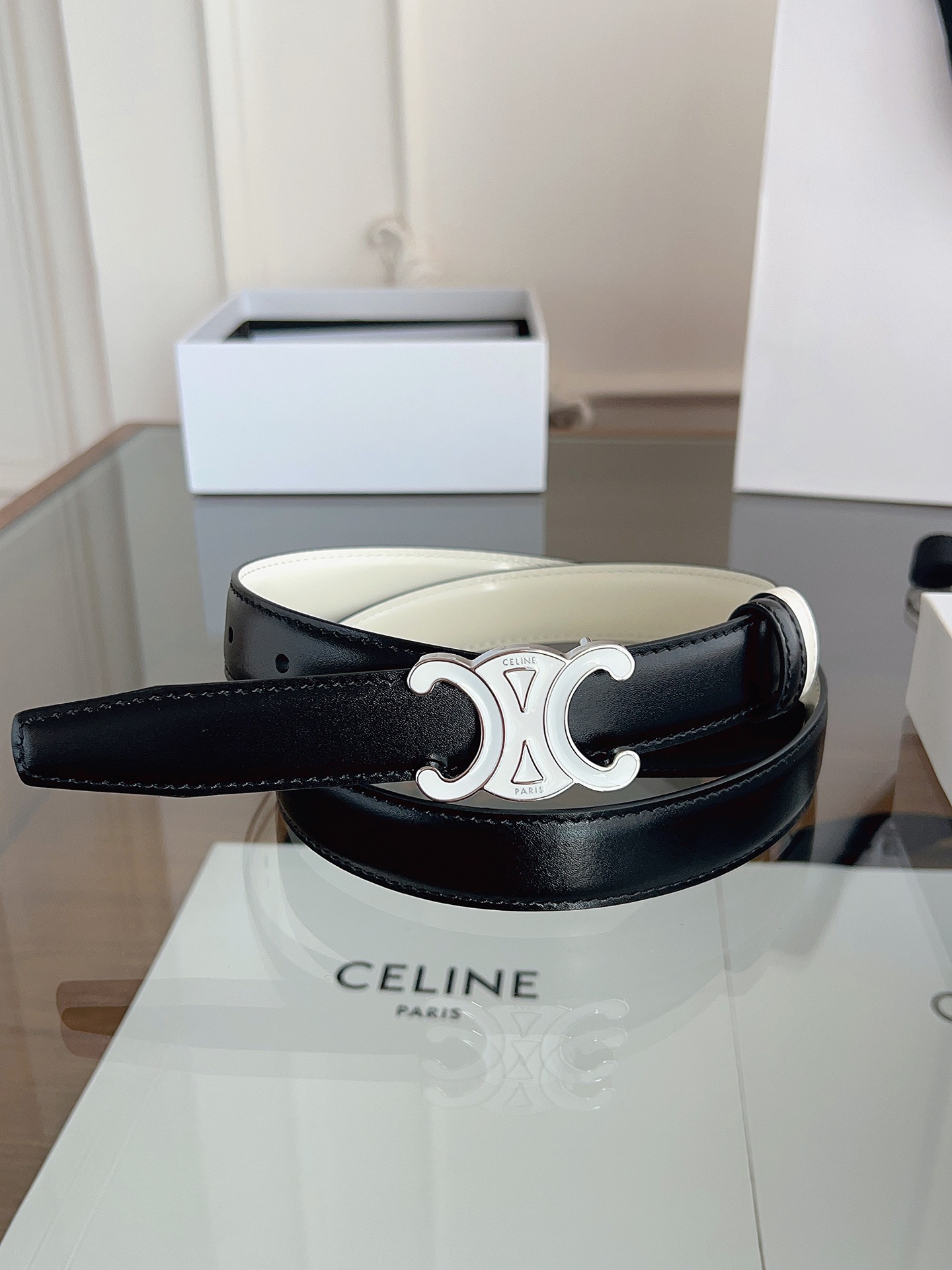Celine Female Basic Belt Gold M-l