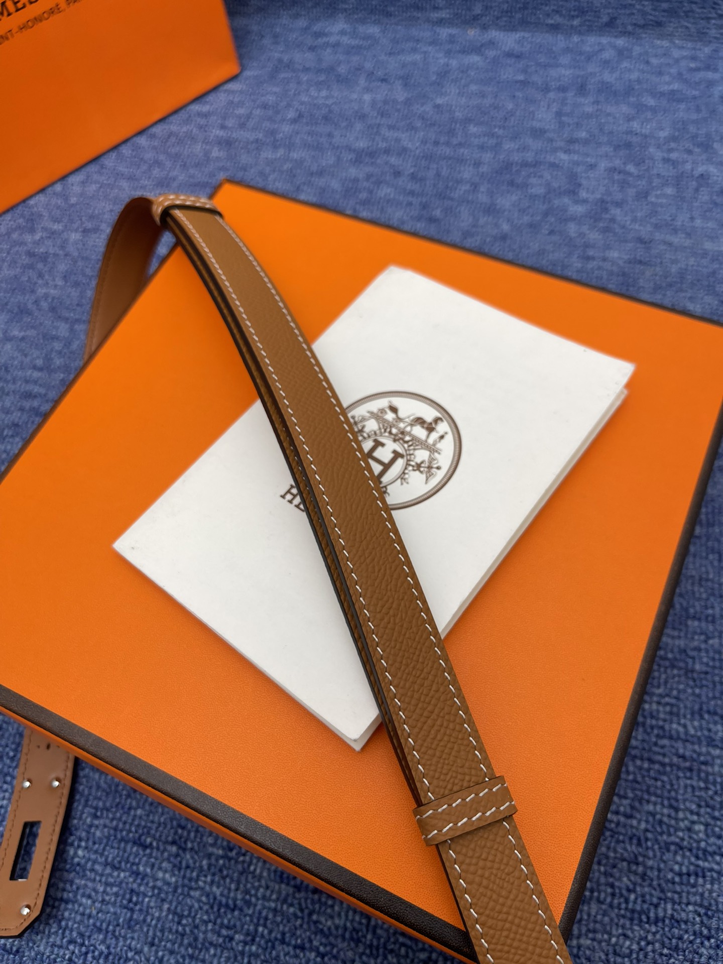 Hermès Female Leather Belt Cow Leather Adjustable S-m-l