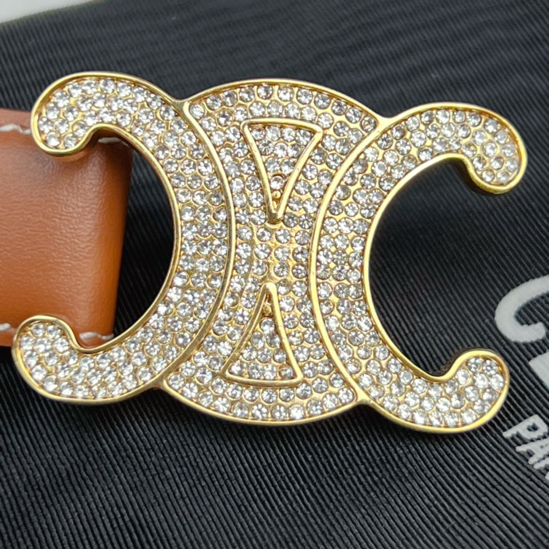 Celine Female Leather Belt Cow Leather M-l